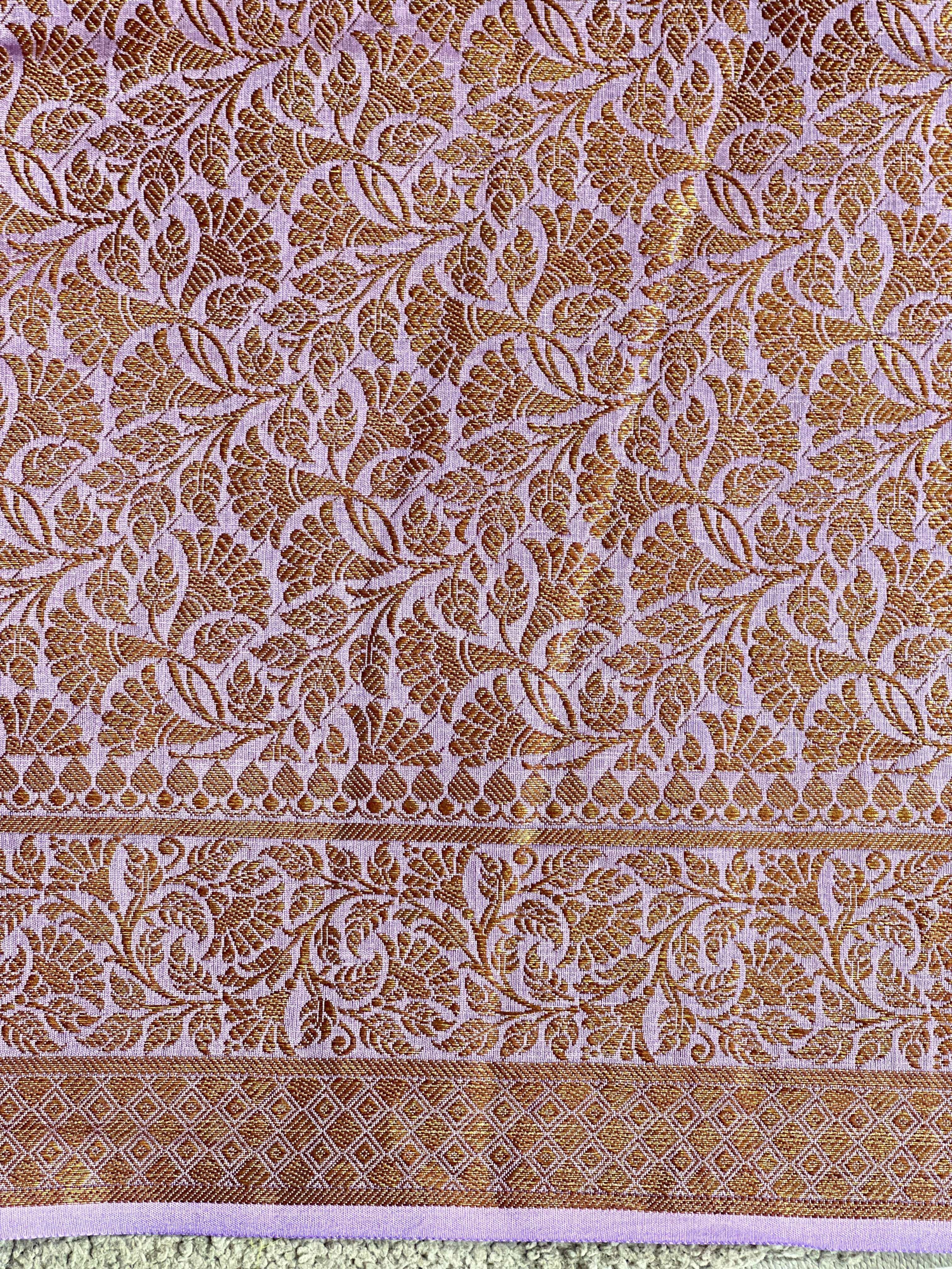 Rangat Pattern Chanderi Banarasi Saree | KMM162