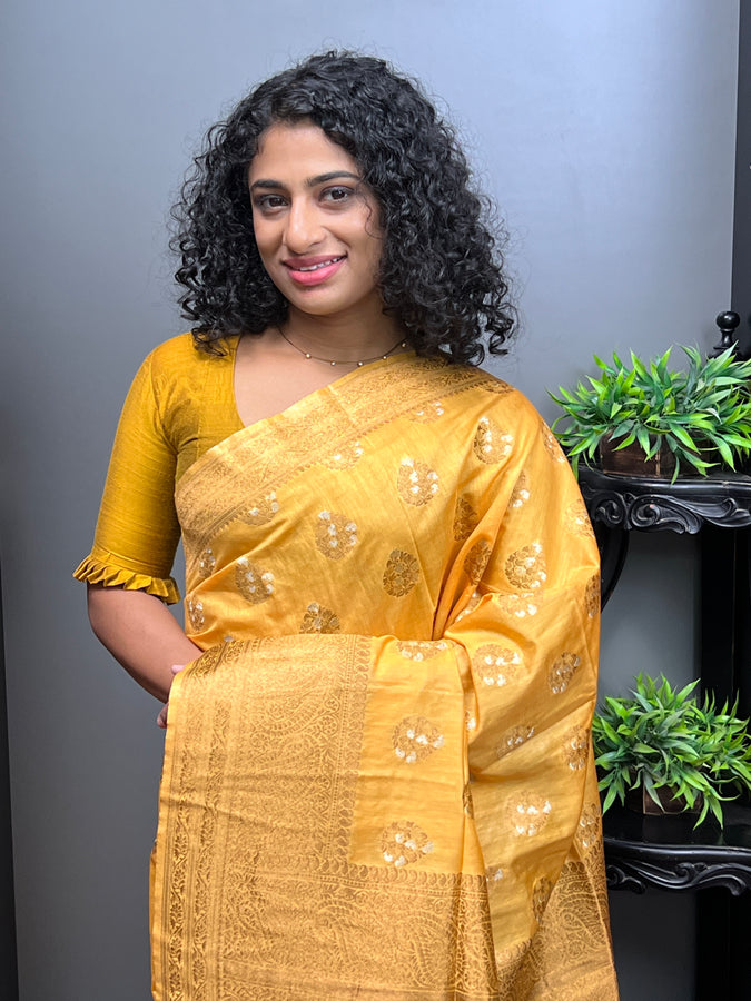 Bhagalpuri Sarees With Zari Motifs |  MRD305