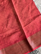 Block Printed Chanderi Silk Saree | RGD487