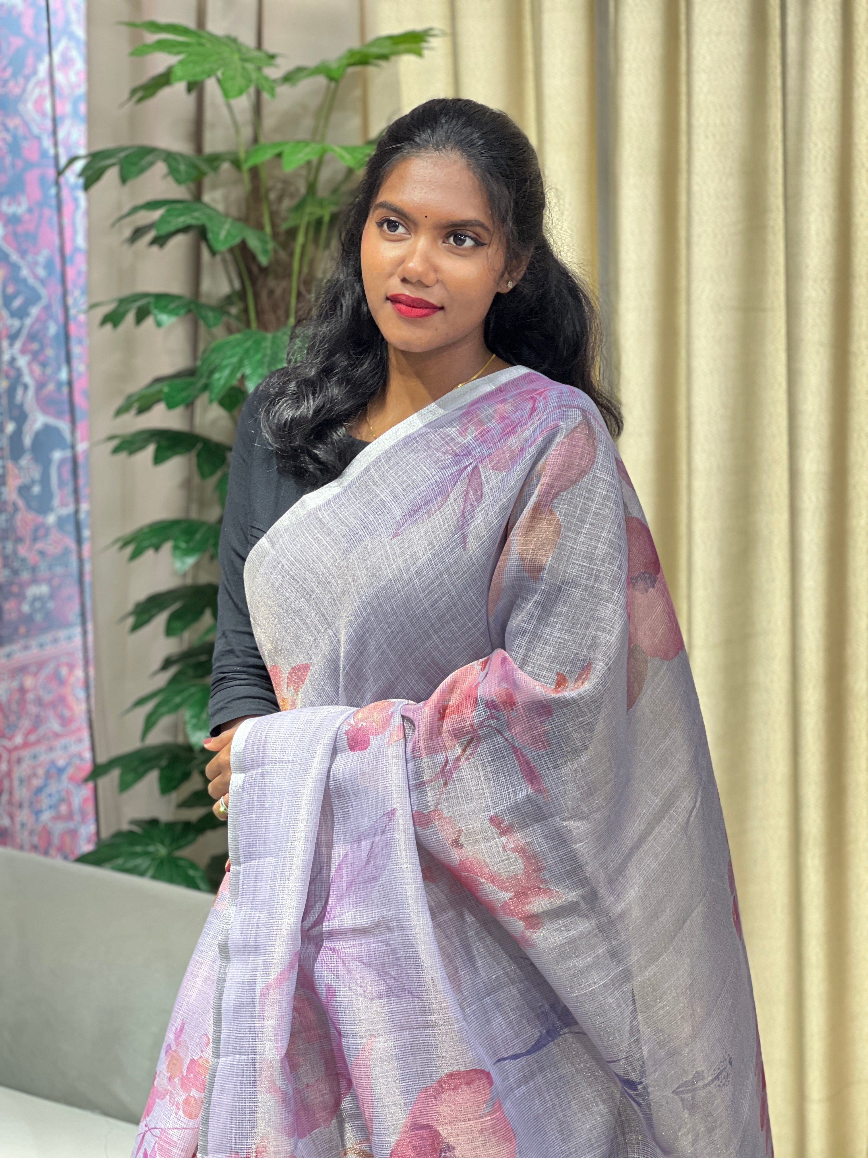 Floral Digital Printed Kota Saree | YNG773