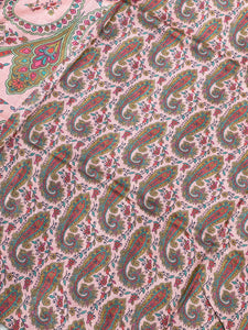 Paisley Patterned Digital Printed Muga Tussar Saree | RGD318