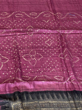 Ajrak Patterned Pure Desi Tussar Saree | RGD463