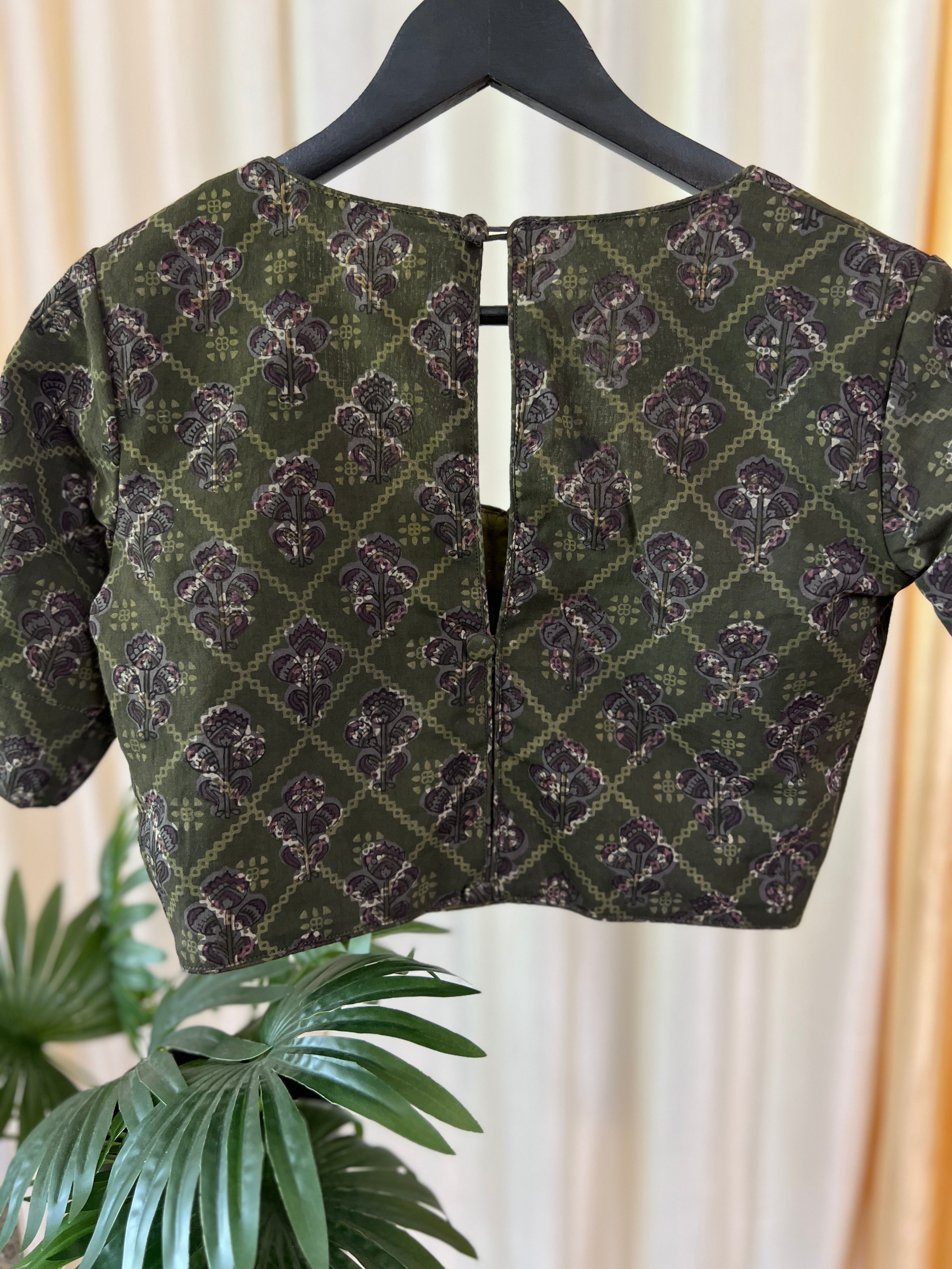 Block Printed Cotton Blouse | IT113 – Aham Designer Boutique