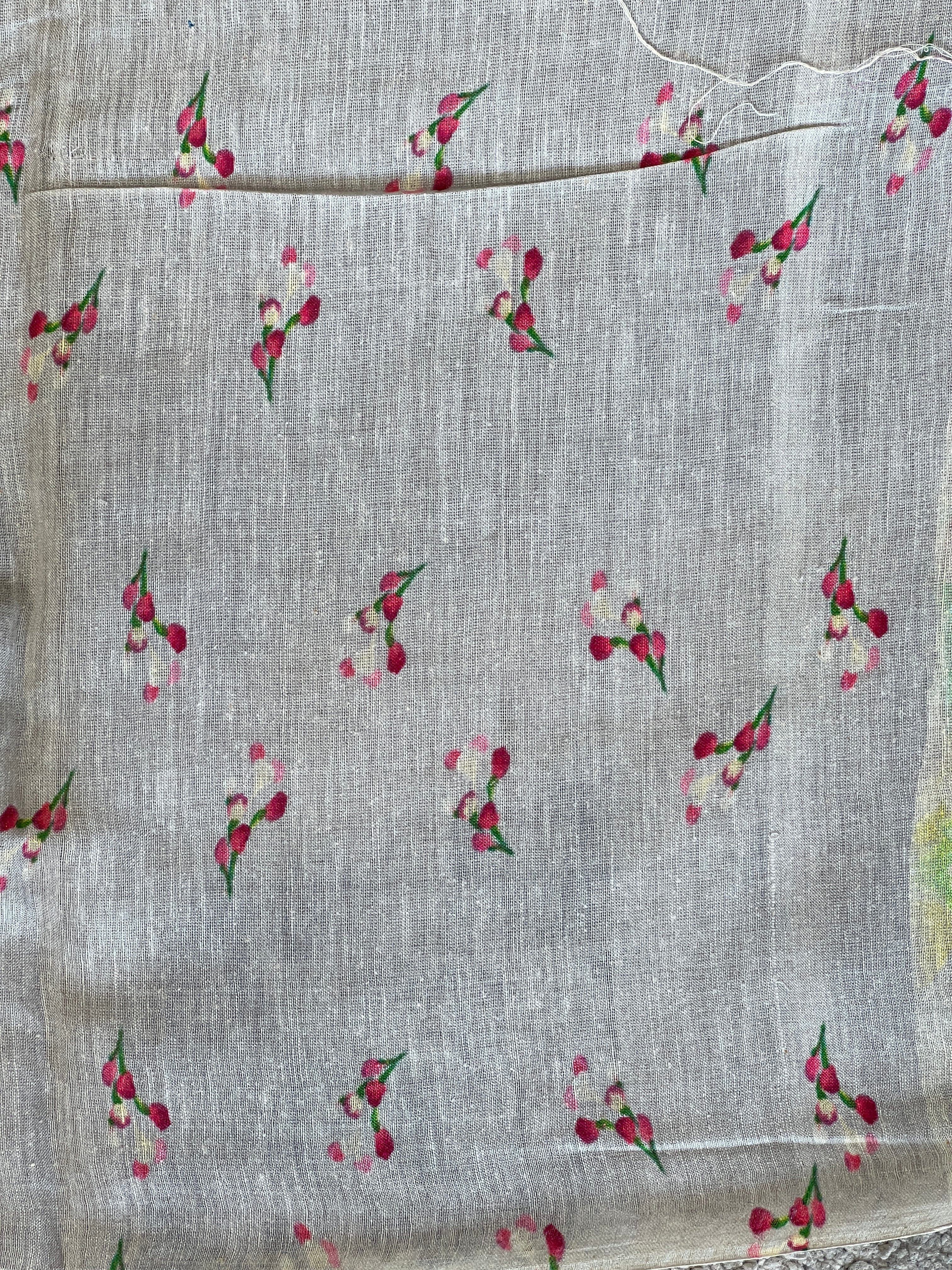 Floral Digital Printed Tussar Saree | MR176