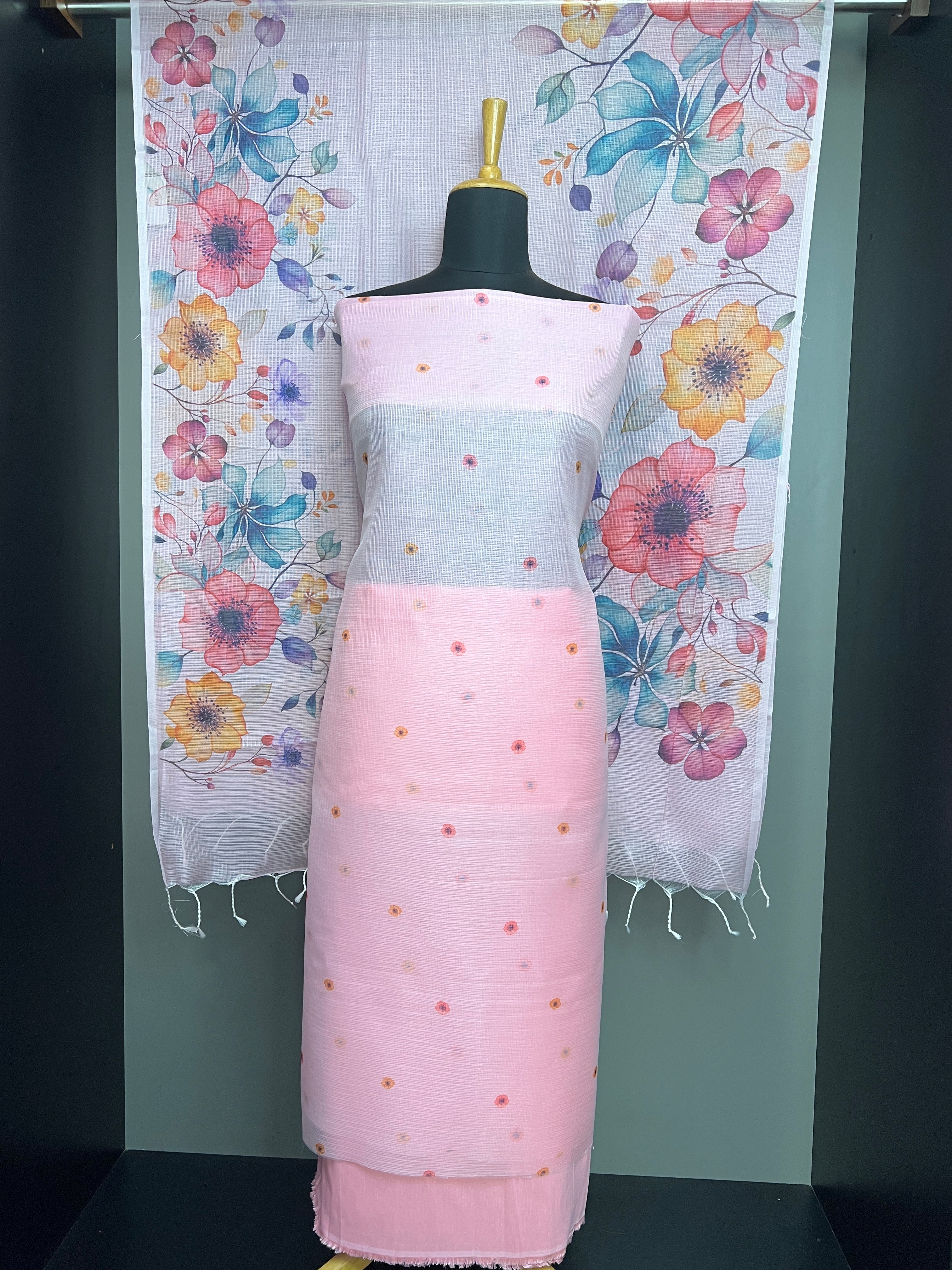 Floral Digital Printed Silky Kota Salwar Set | MR298