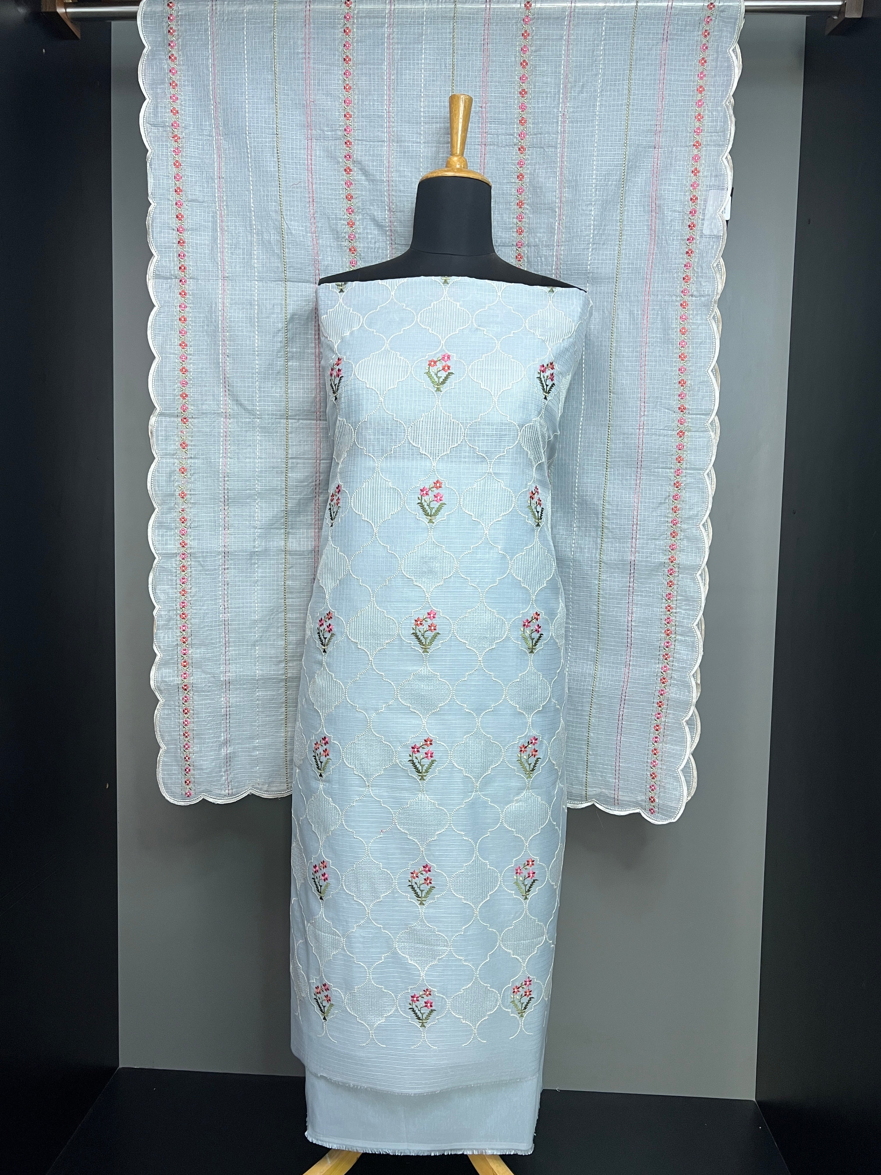 Machine Embroidery Deatailed Kota Salwar Set | MR347