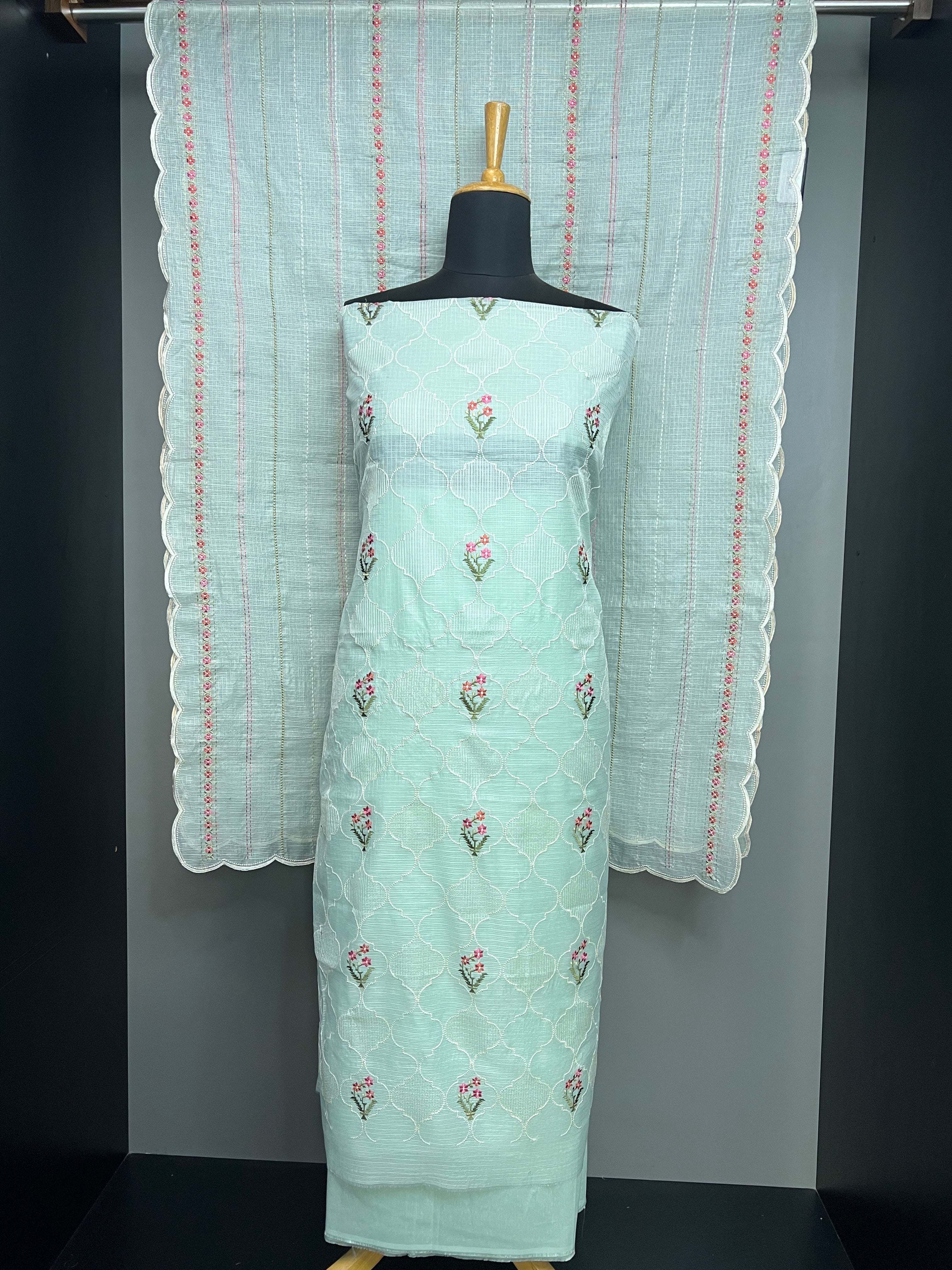 Machine Embroidery Deatailed Kota Salwar Set | MR346