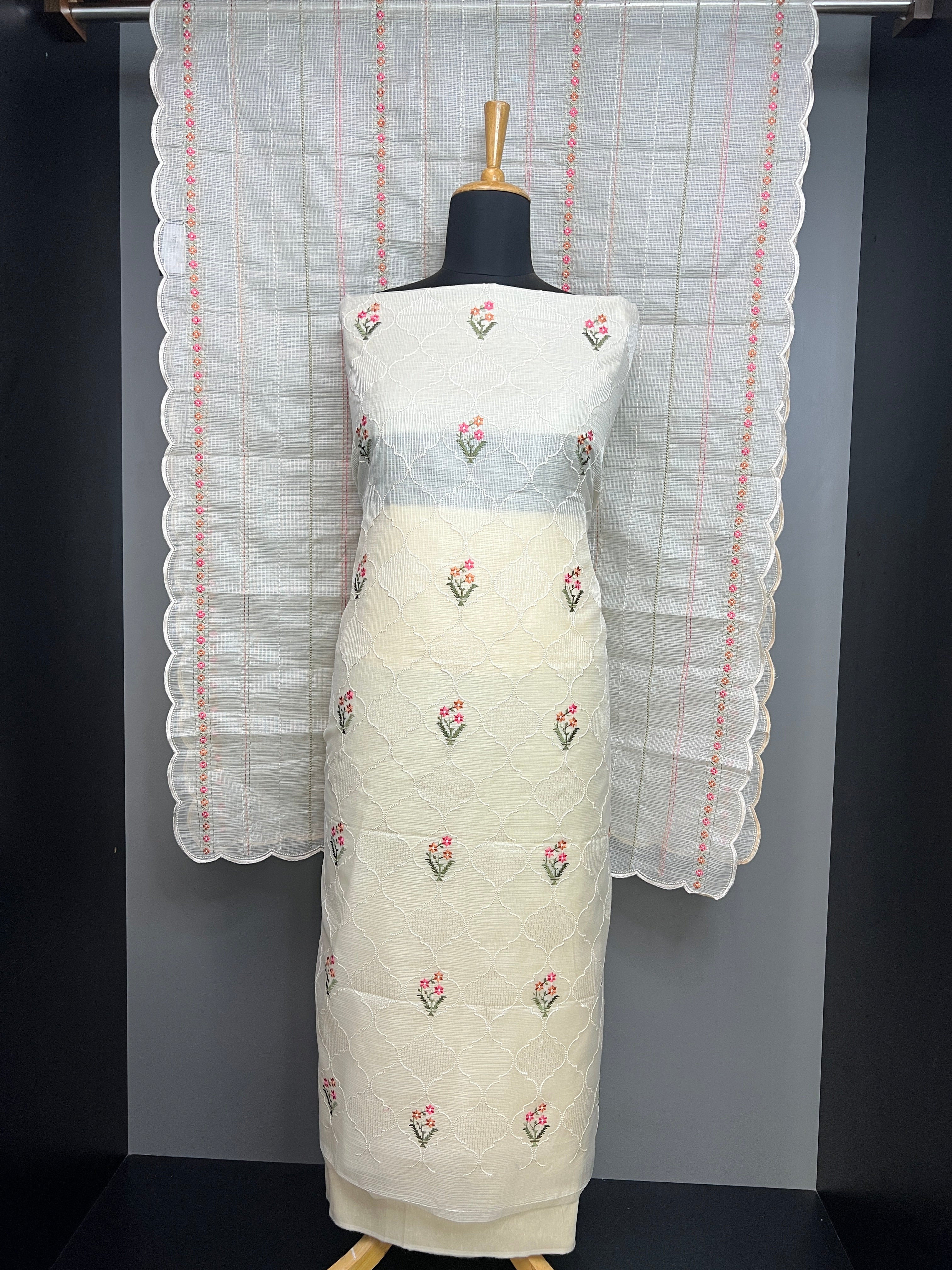 Machine Embroidery Deatailed Kota Salwar Set | MR344