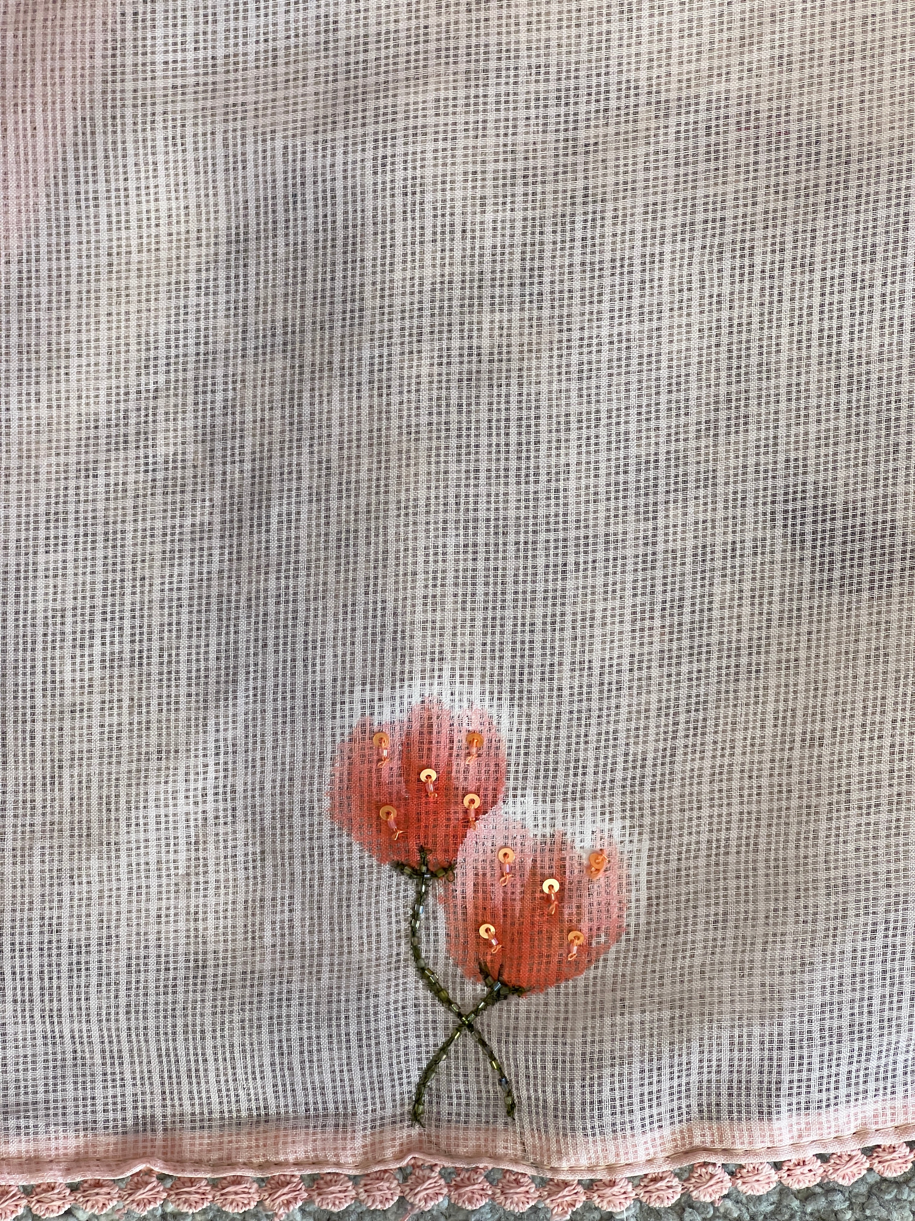 Floral Patterned Silky Kota Saree | BLD1851