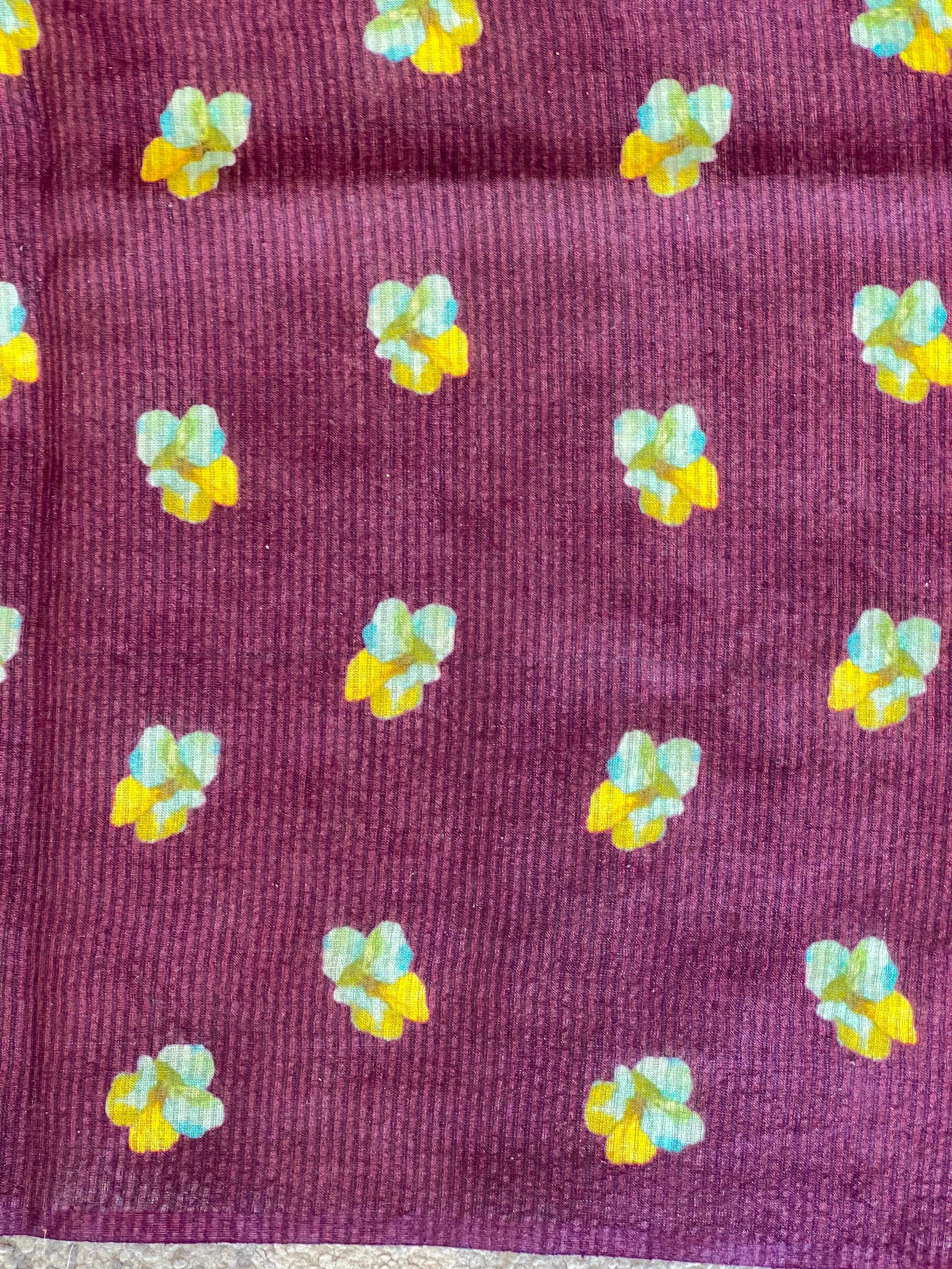 Floral Digital Printed Tussar Saree | MR173