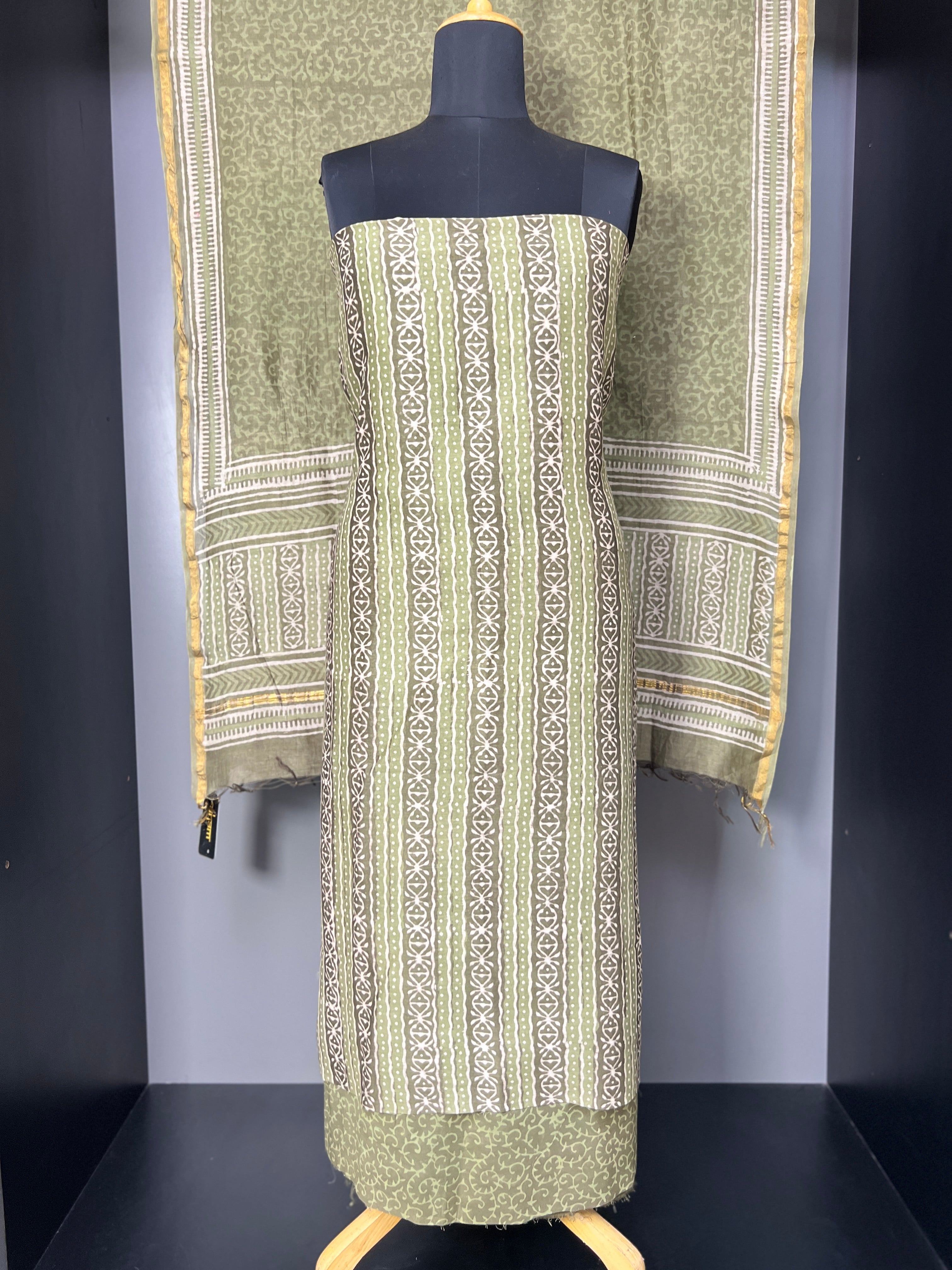 Digital Printed Chanderi Salwar Set | JKL507