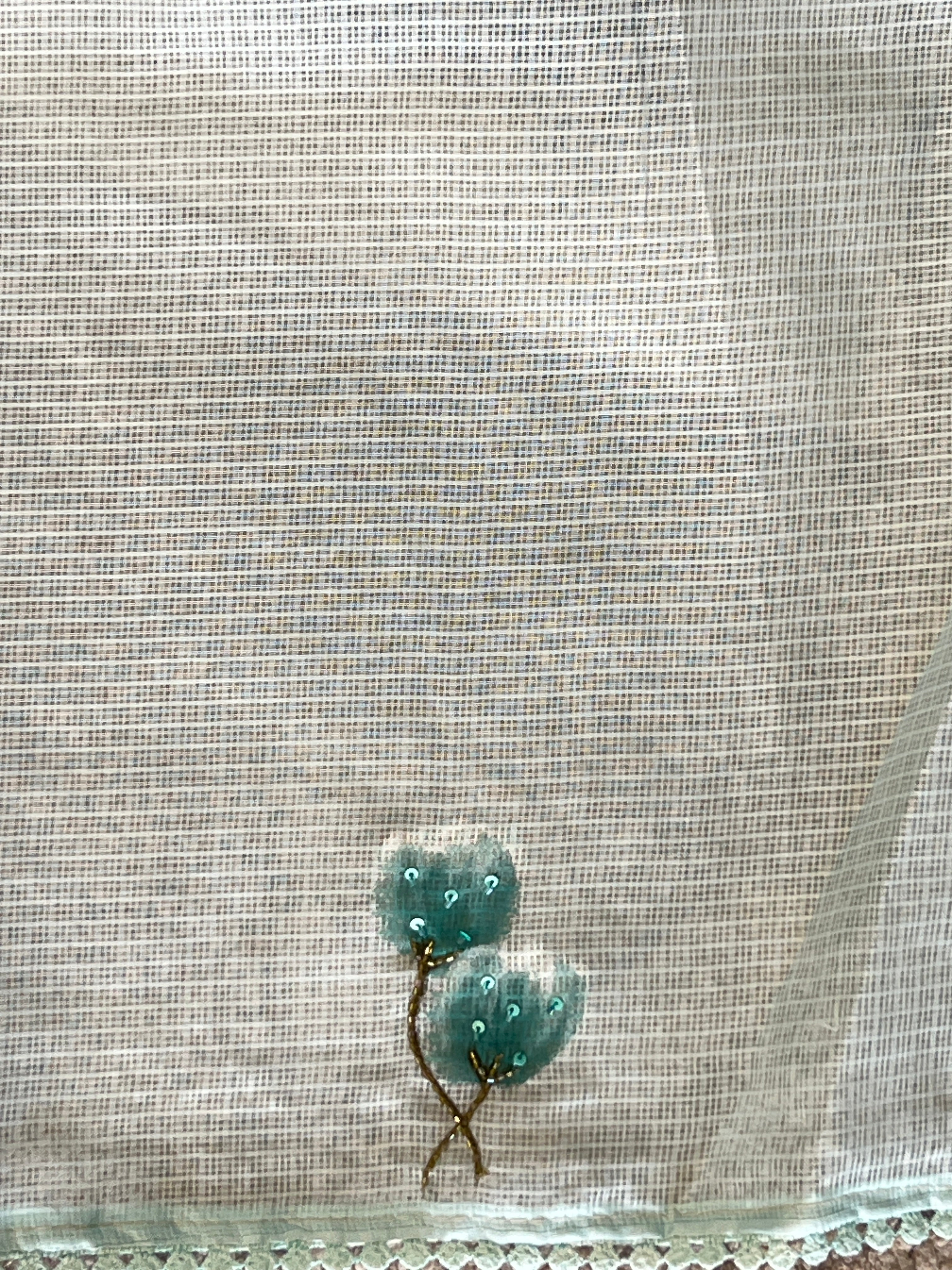 Floral Patterned Silky Kota Saree | BLD1850