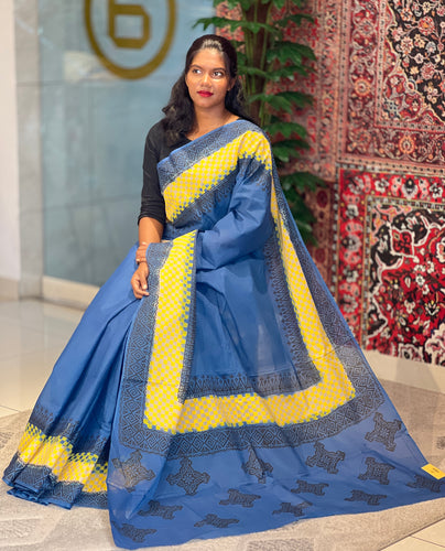 Printed Cotton Saree | SFA126