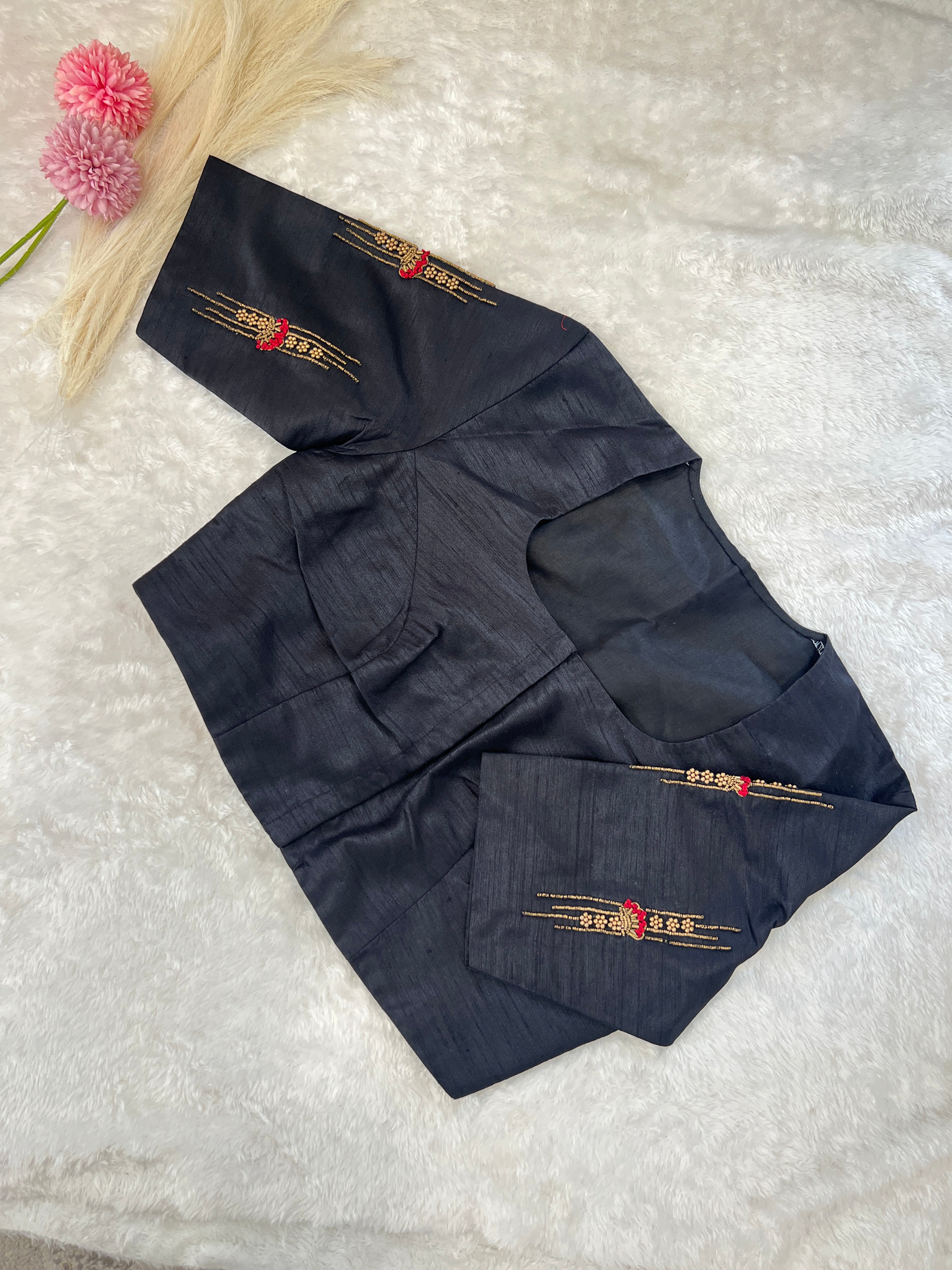 Semi Tussar Ready Made Blouse |DNB182