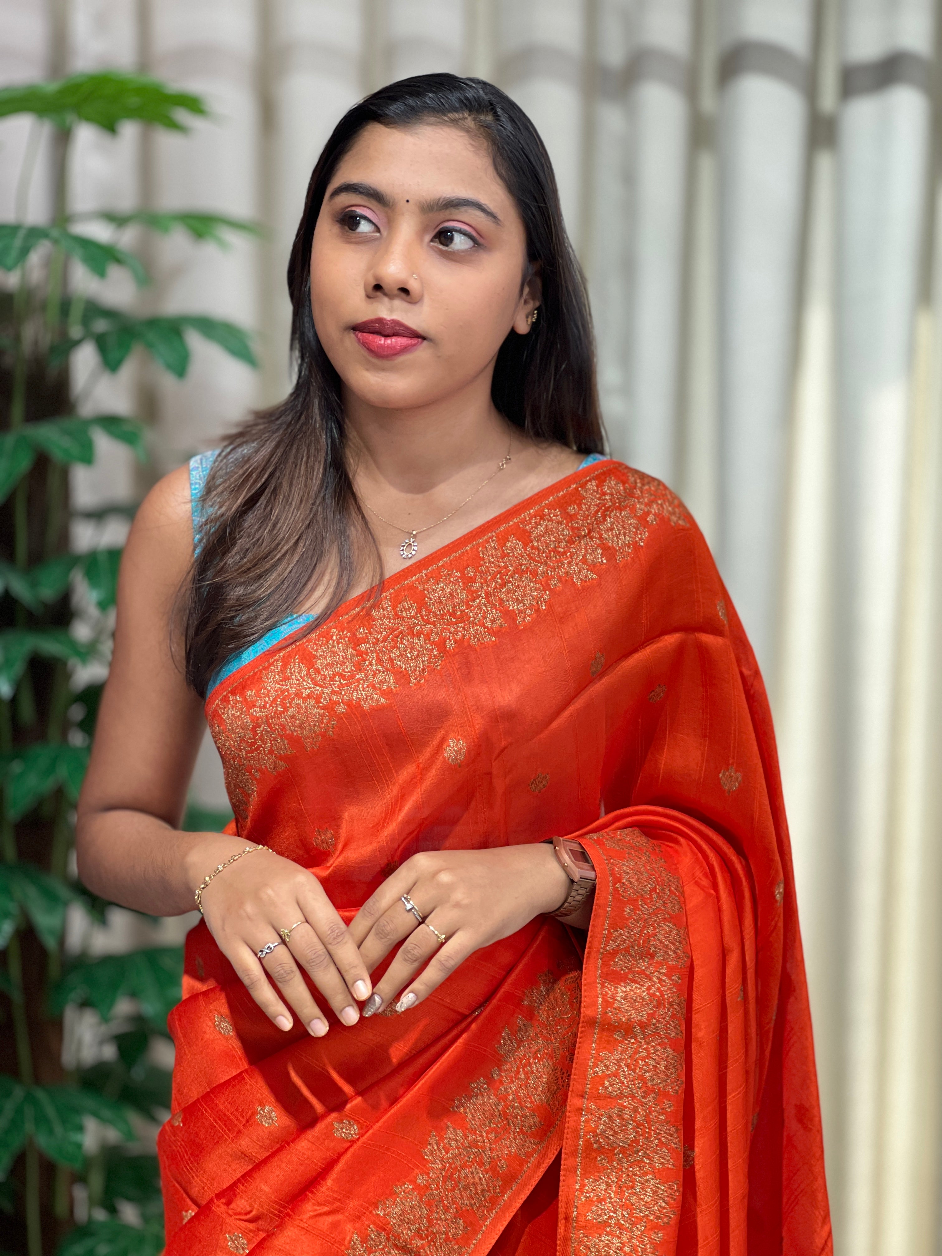 Banarasi Woven Semi Tussar Saree | YNG1177