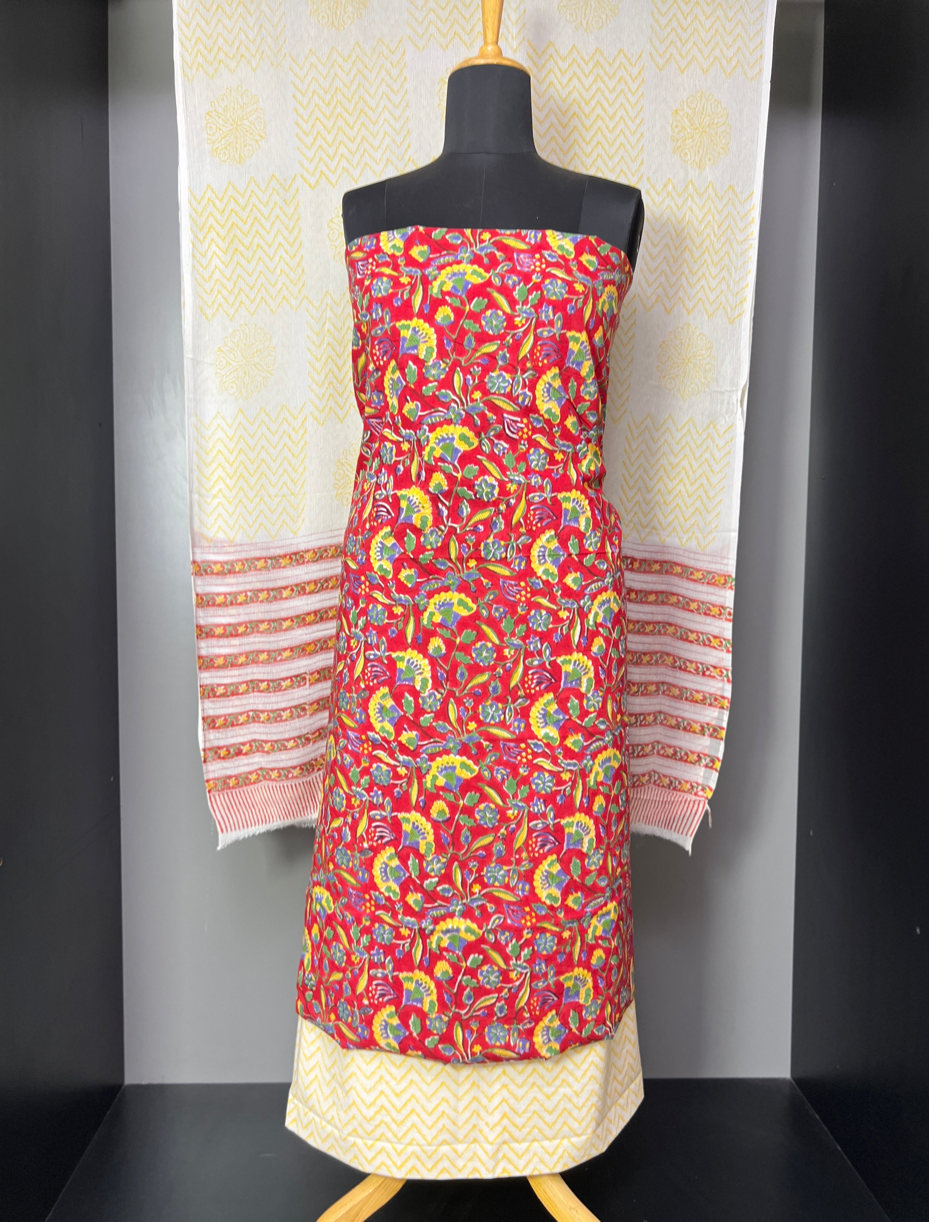 Floral Printed Cotton Salwar Set | JKL485
