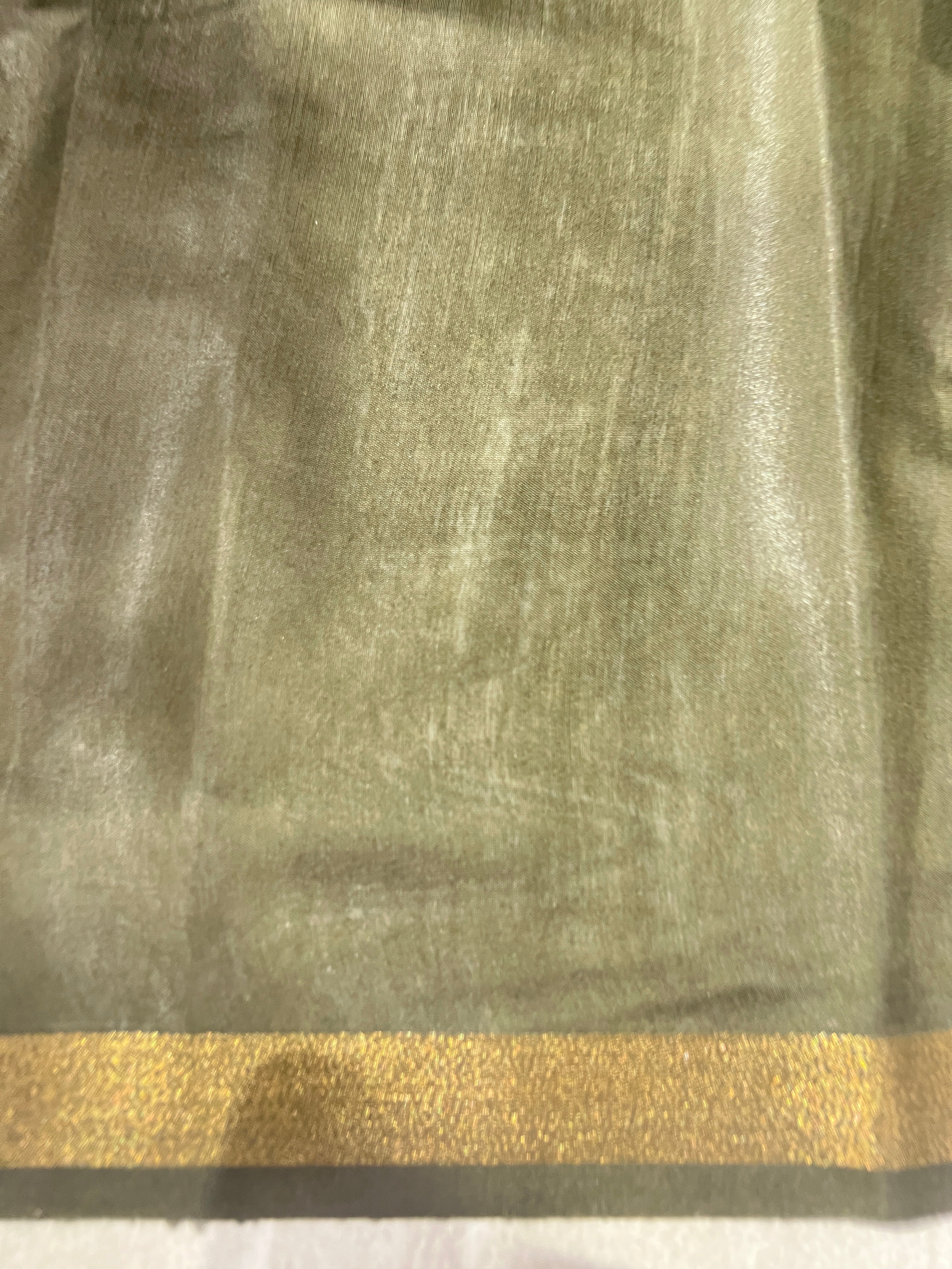 Printed Chanderi Finish Saree | VDA113