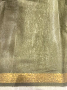 Printed Chanderi Finish Saree | VDA113