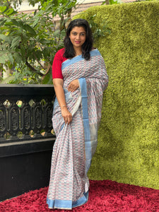 Screen Printed Chanderi Saree | SMC105