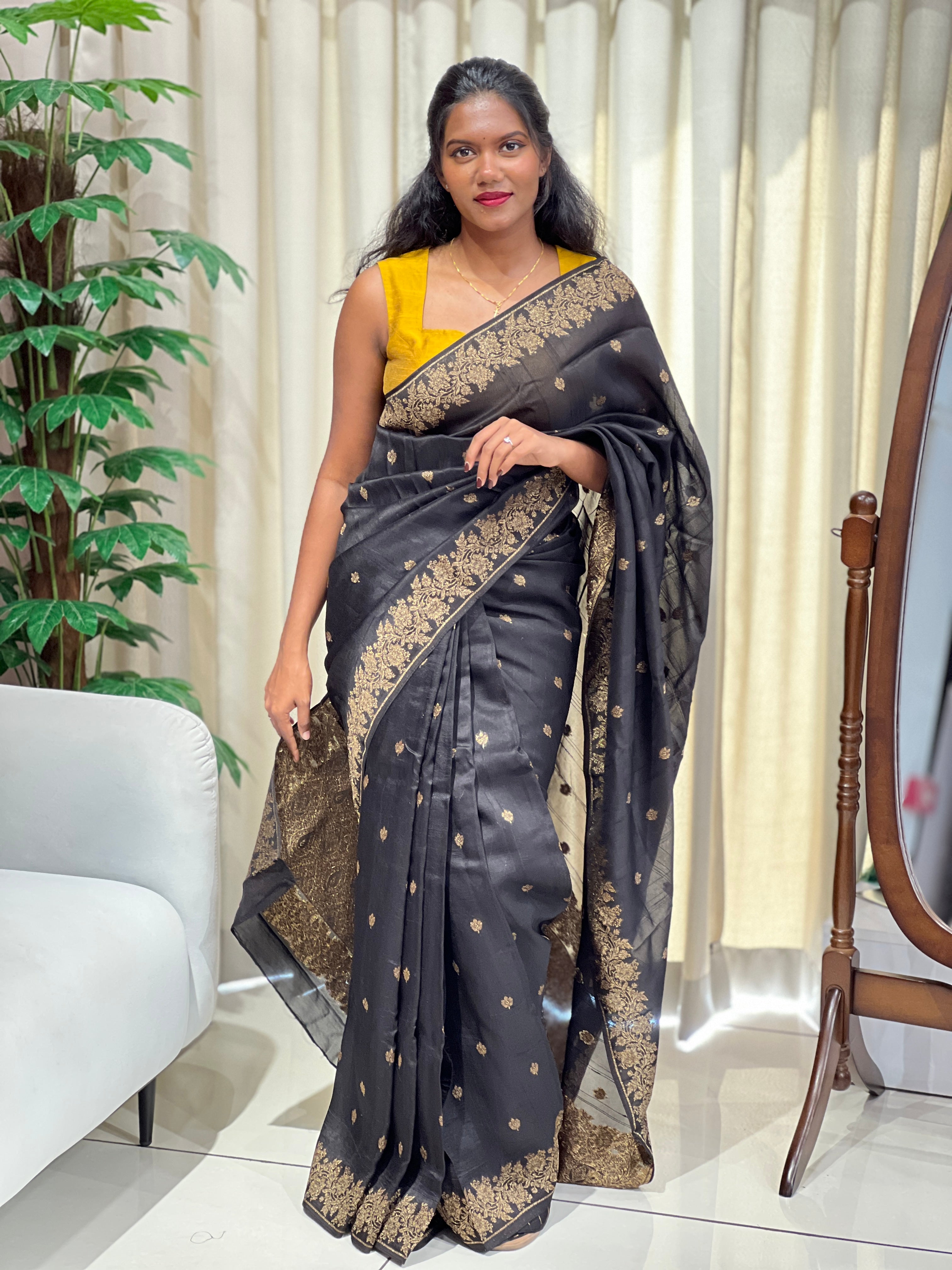 Banarasi Woven Semi Tussar Saree | YNG1179