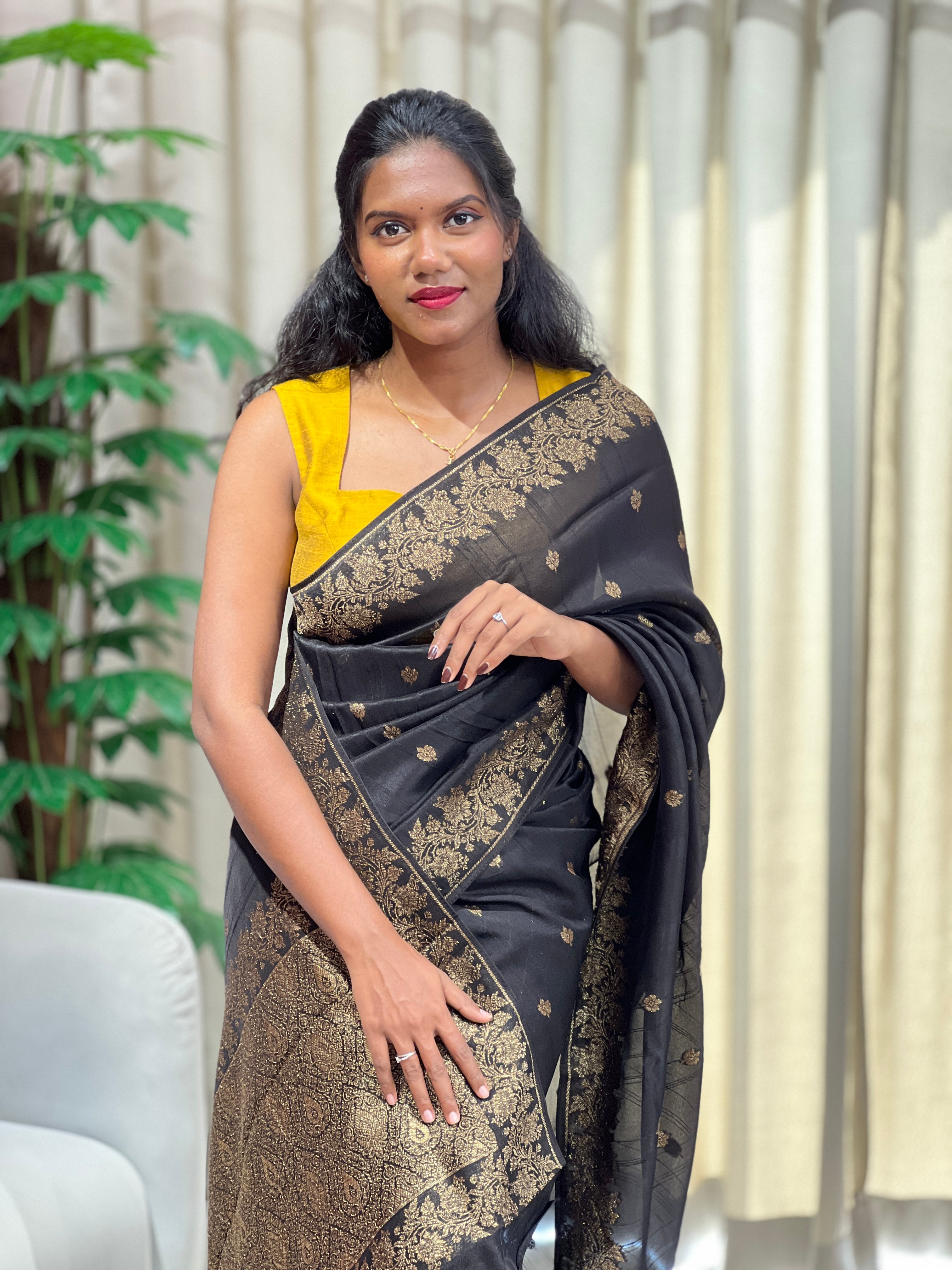 Banarasi Woven Semi Tussar Saree | YNG1179