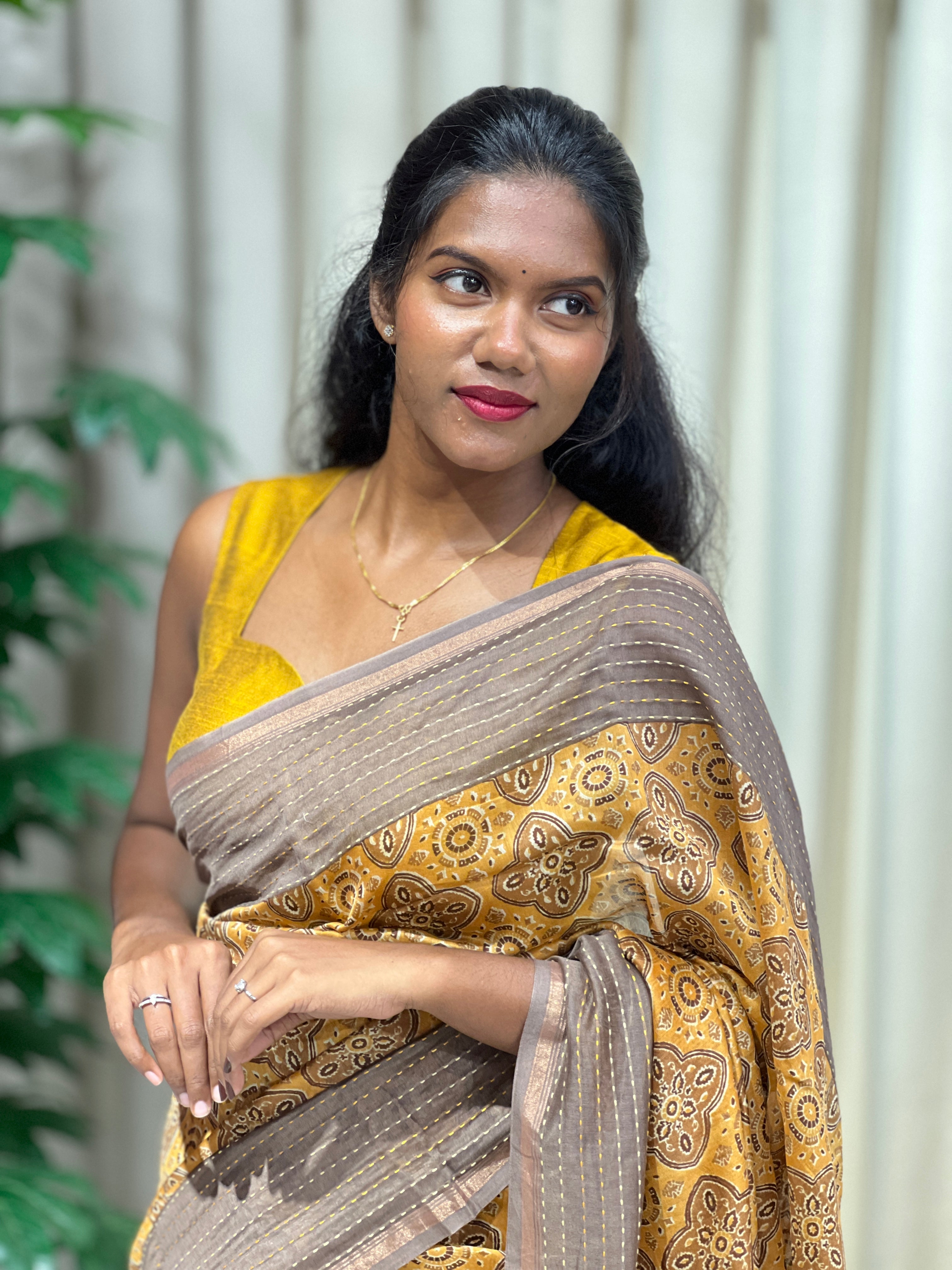 Digital Printed Chanderi Saree | RGD1020