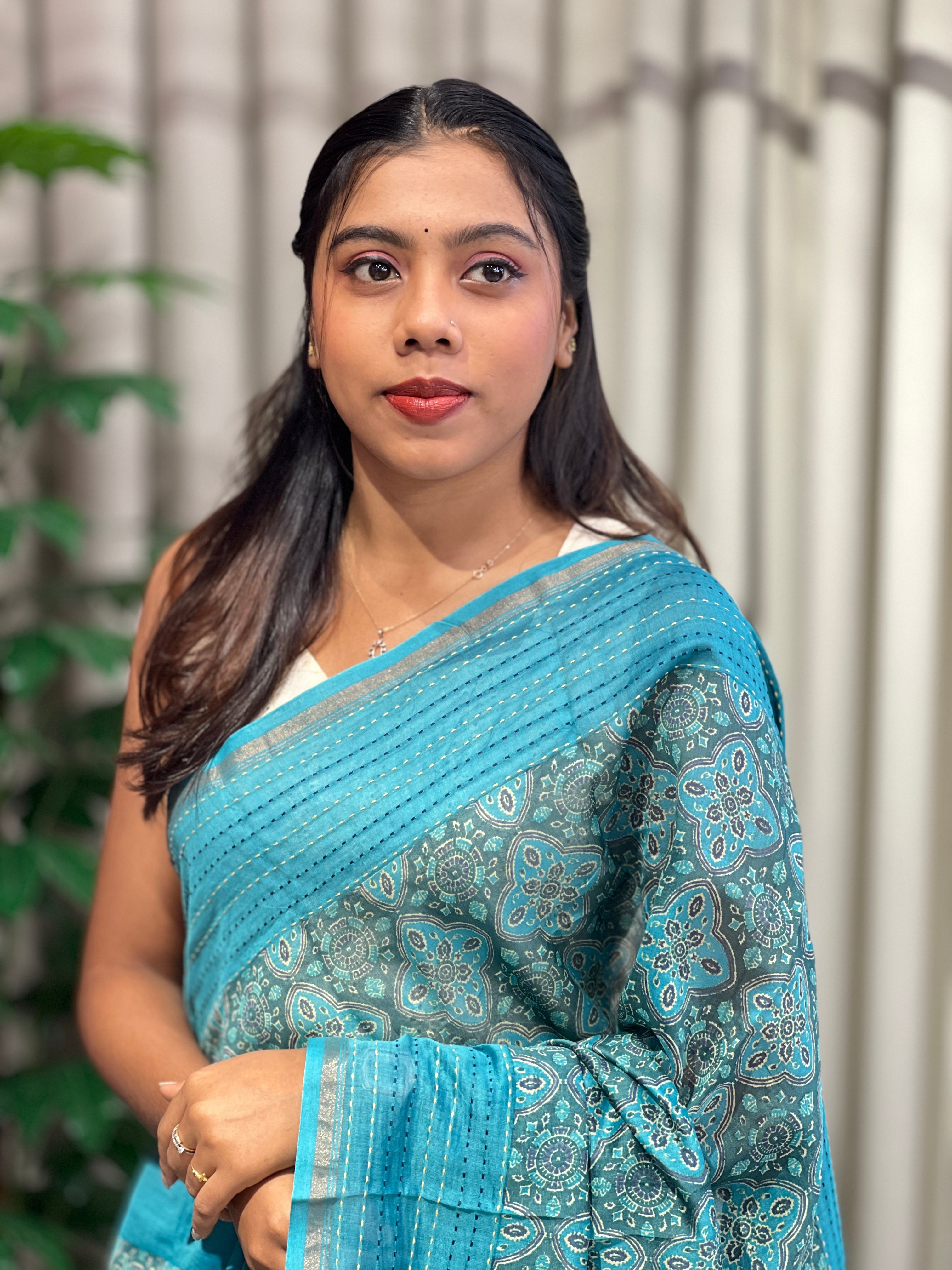 Digital Printed Chanderi Saree | RGD1021