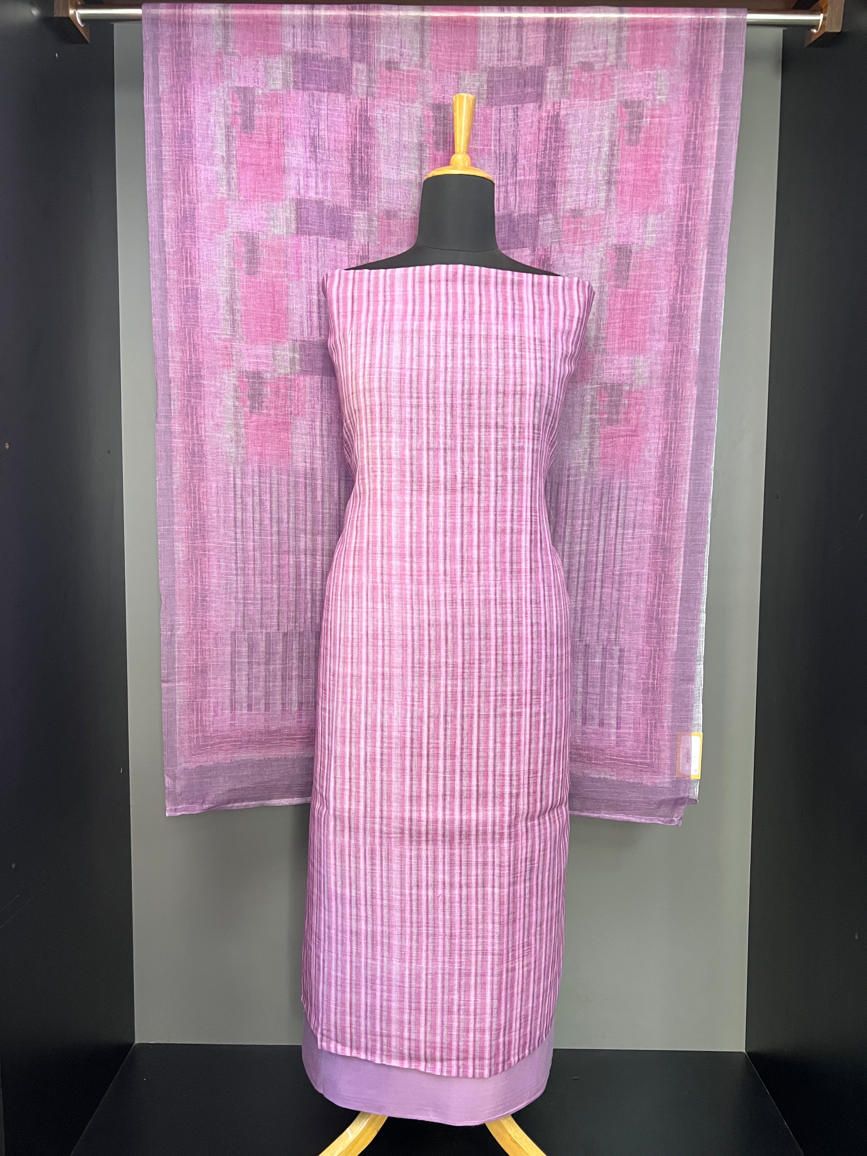 Stripes Printed Kota Salwar Set | SP427