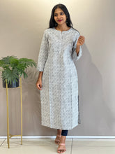 Geometric Patterned Cotton Kurta | NCF225