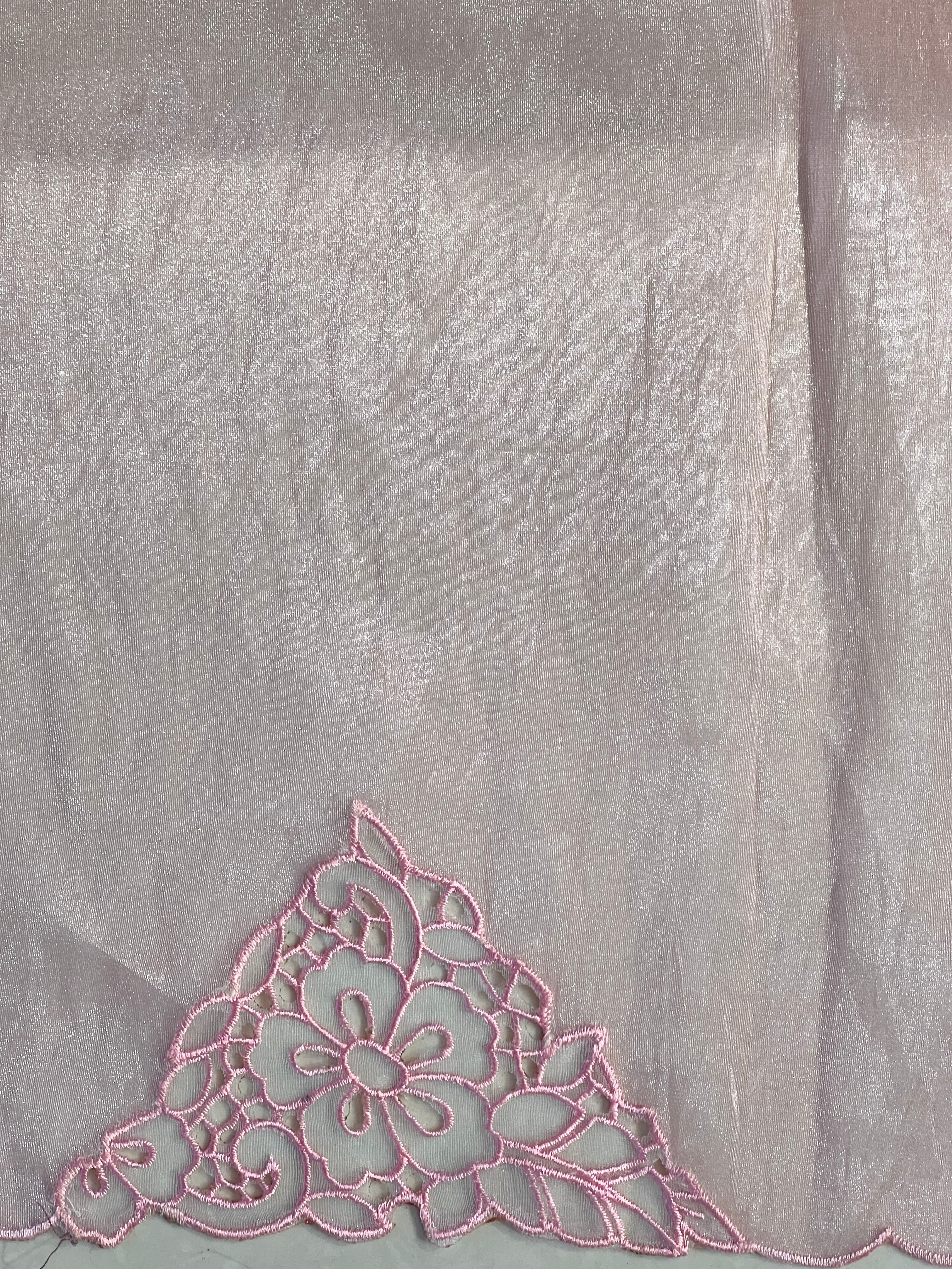 Machine Embroidery Cutwork Detailed Shimmer Oragnza Saree | BLD497