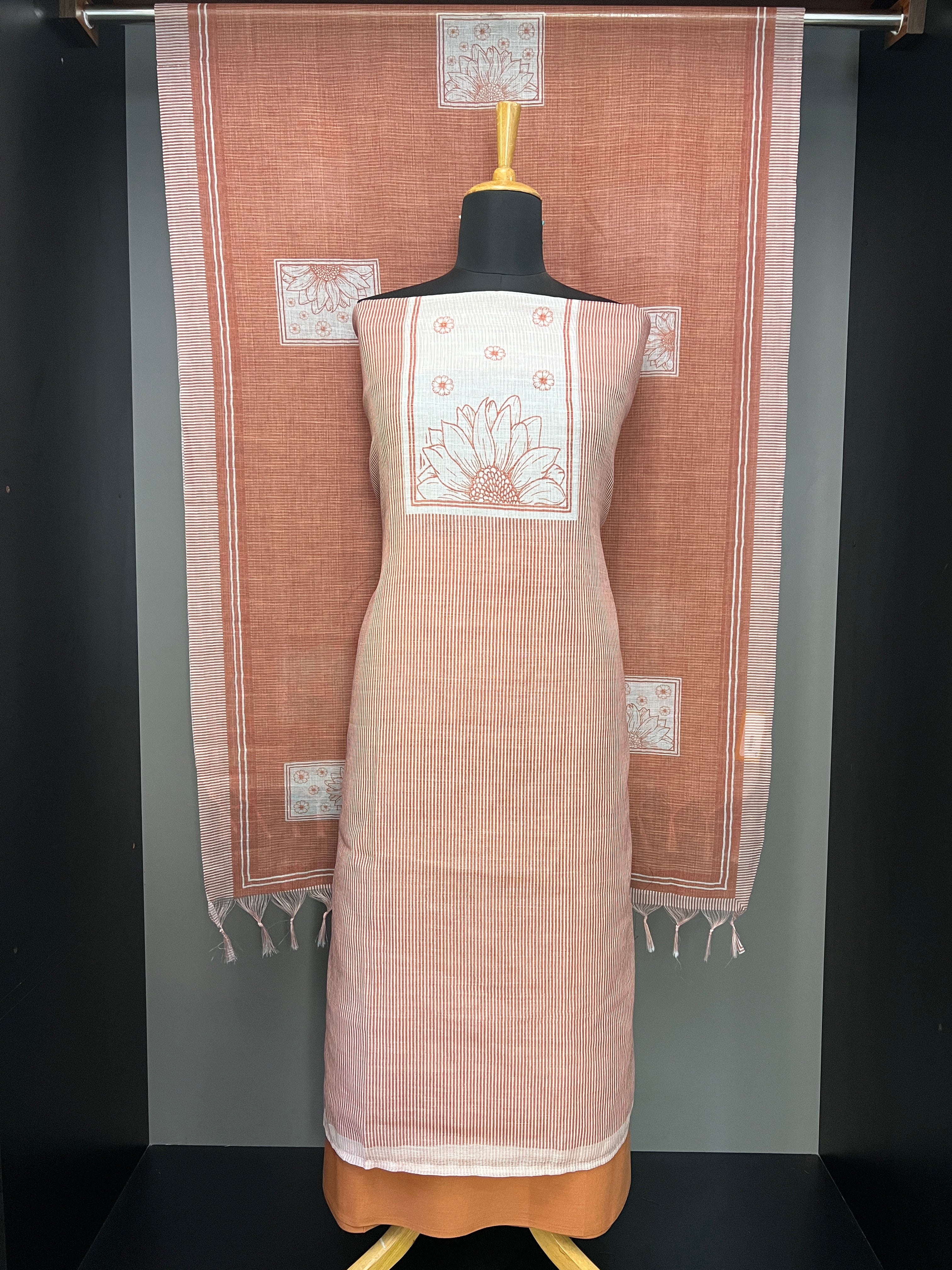 Stripes Patterned Kota Salwar Set | SP359