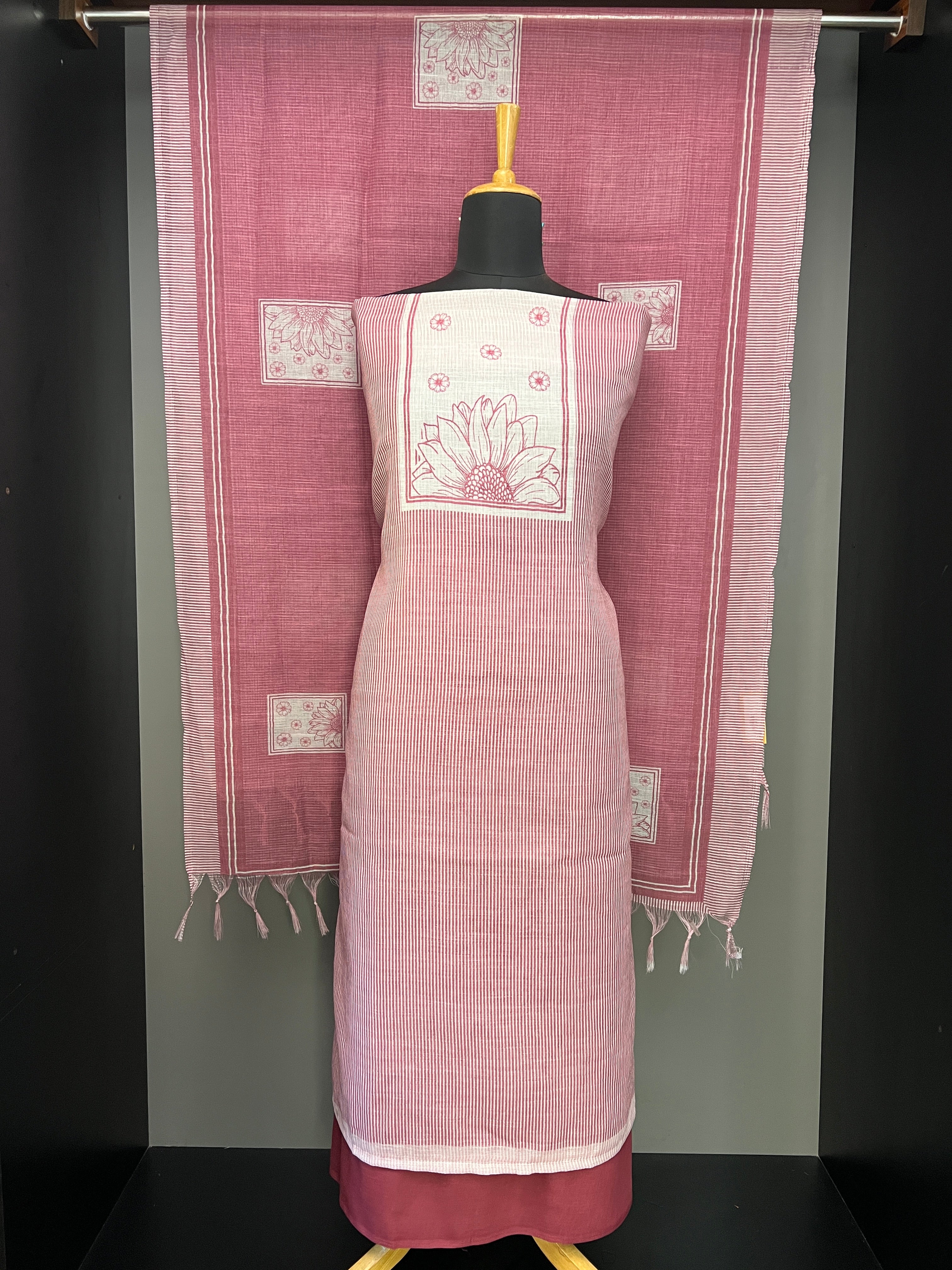 Stripes Patterned Kota Salwar Set | SP361