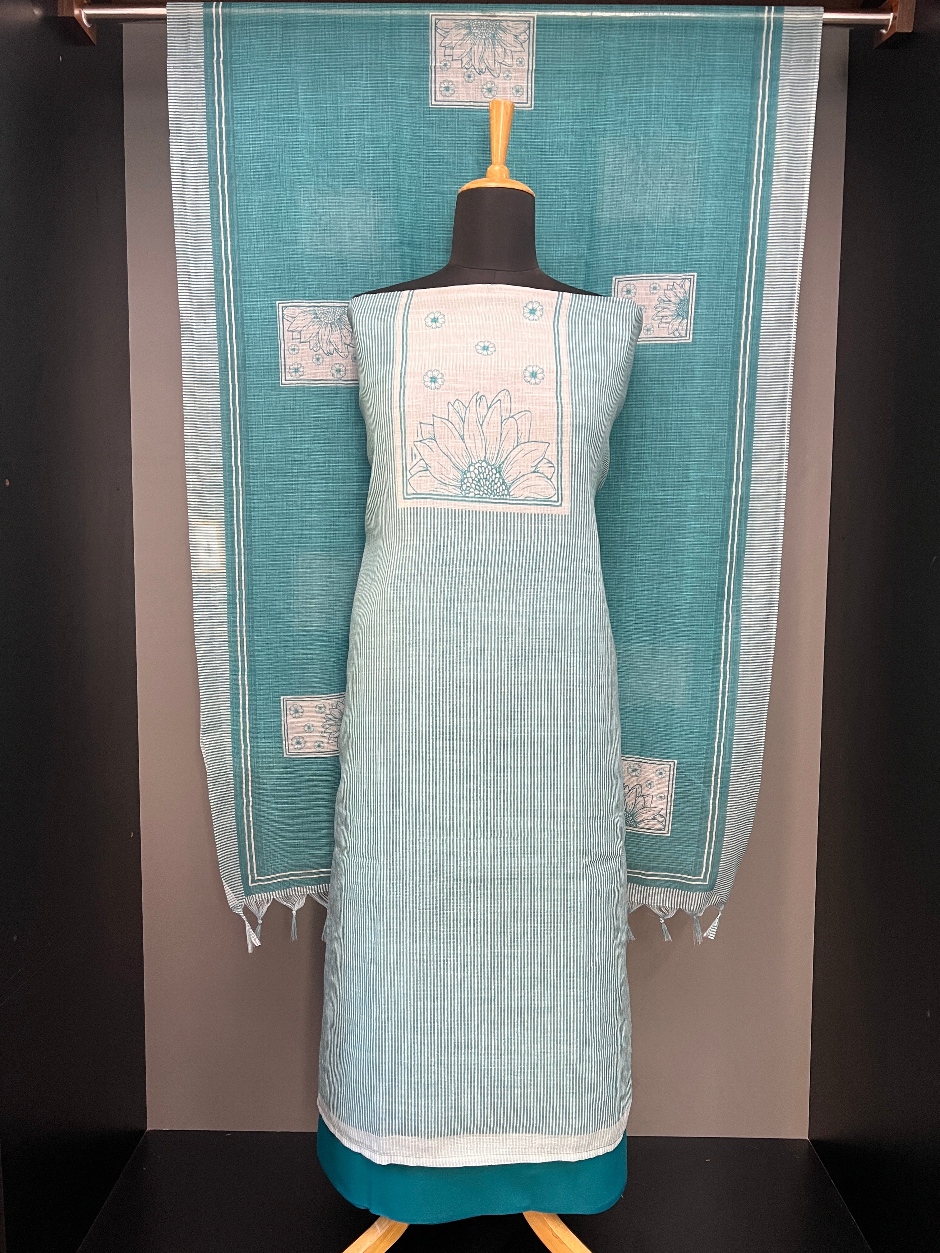 Stripes Patterned Kota Salwar Set | SP358