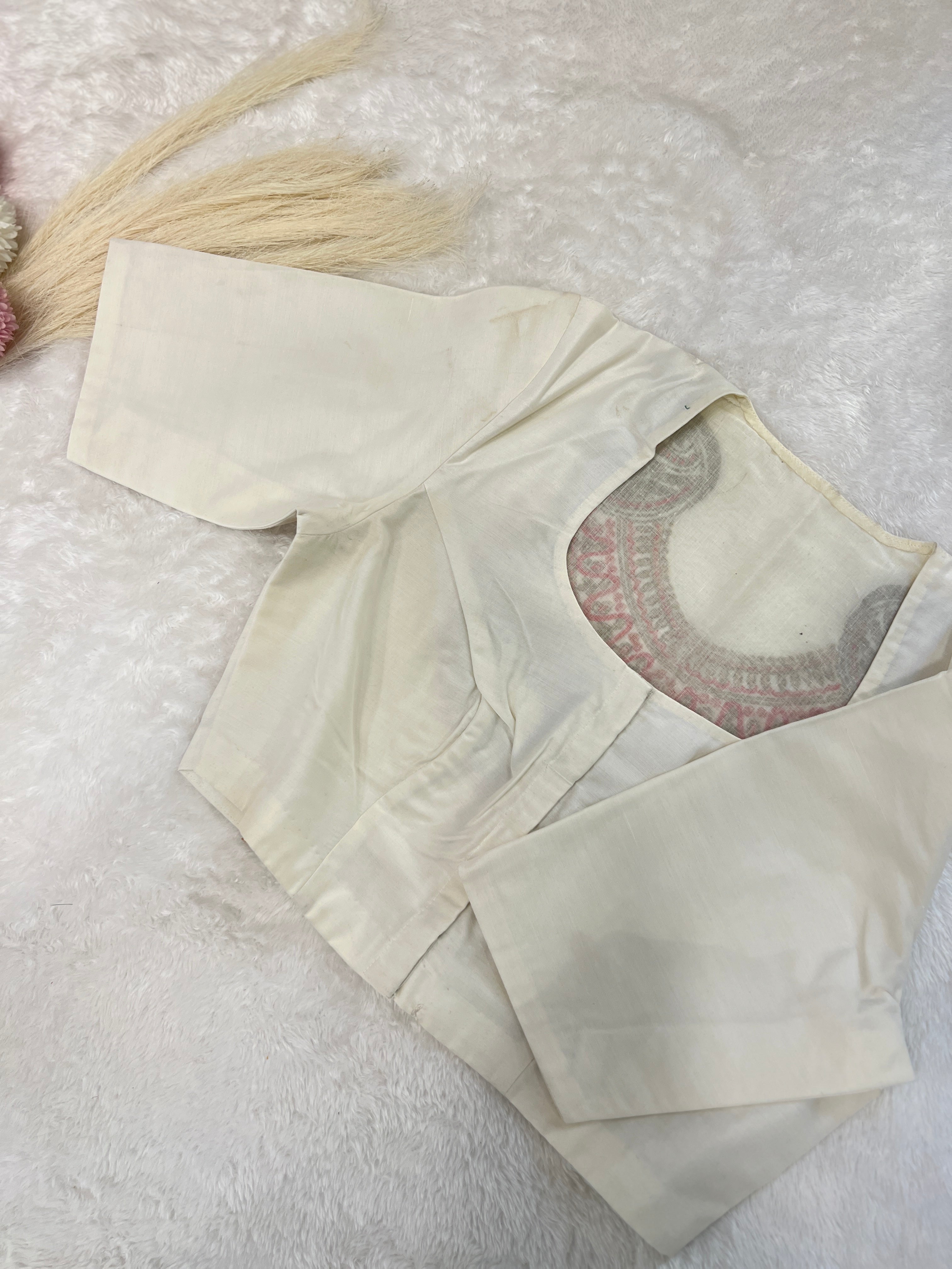 Embroidered Cotton Ready Made Blouse |DNB170