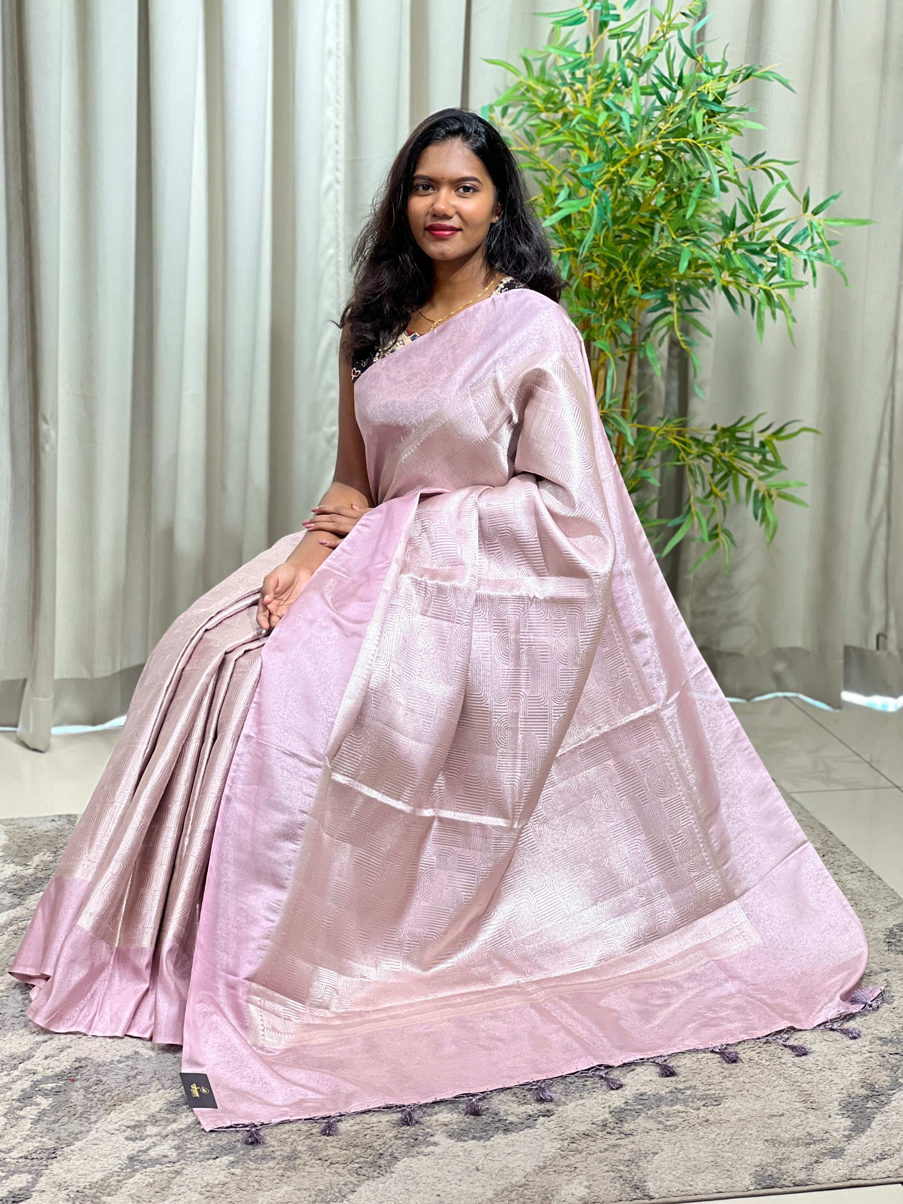 Banarasi Woven Pattern Semi Silk Saree | MB180