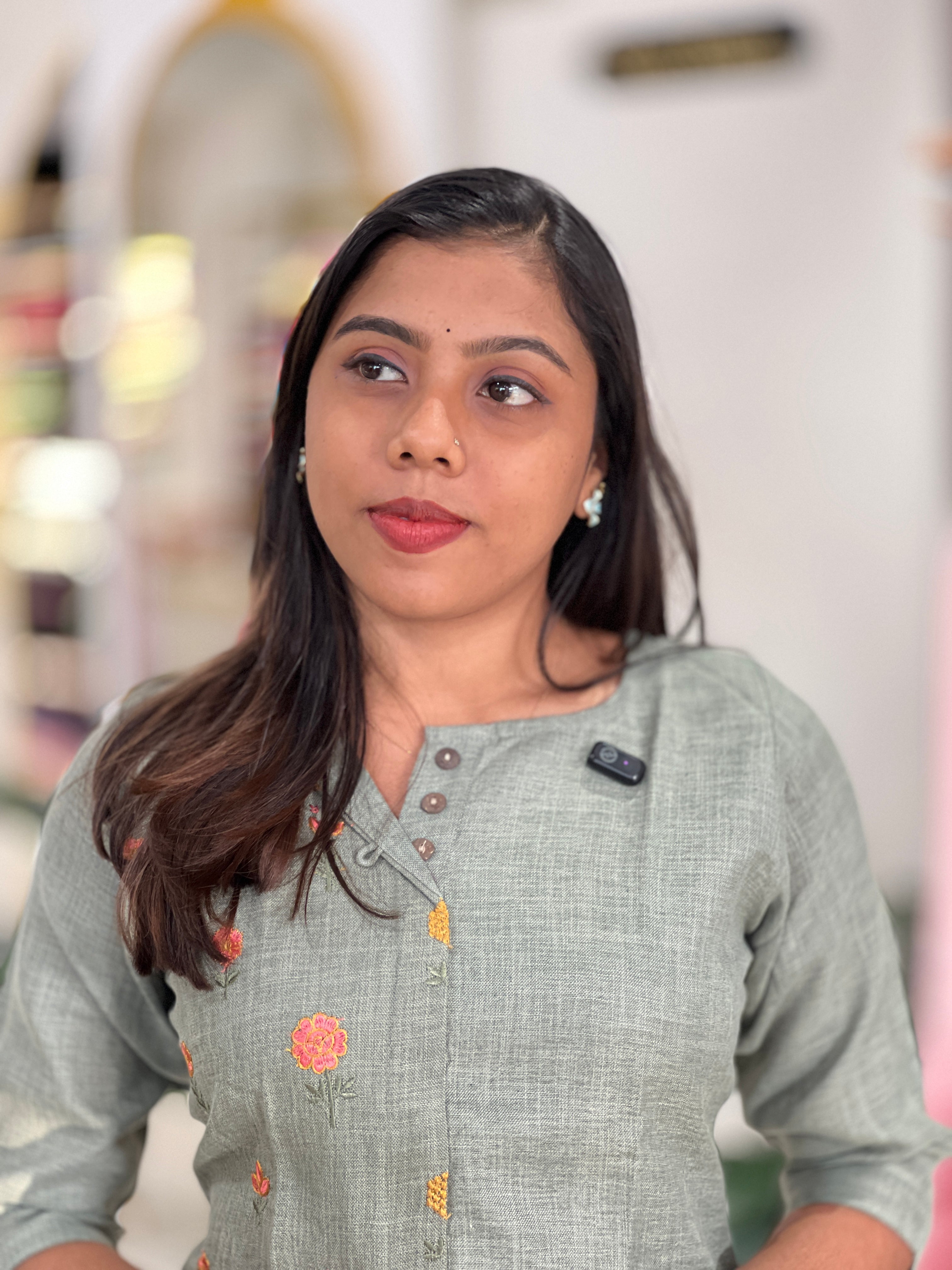 Floral Buta Printed LInen Cotton Kurta |MSN227