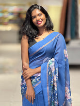 Floral Digital Print Detailed Chanderi Silk Saree | RGD407