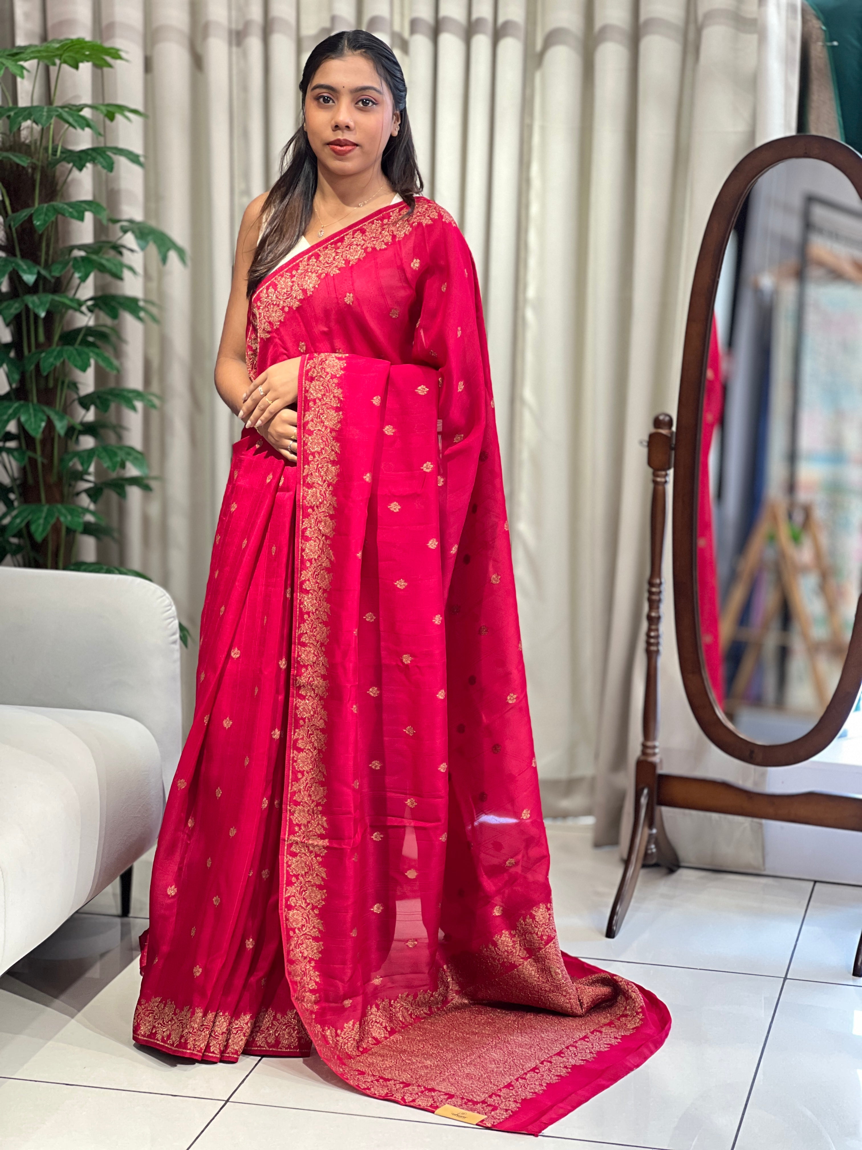 Banarasi Woven Semi Tussar Saree | YNG1176