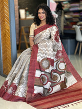 Printed Semi Tussar Saree | KSD140