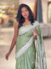 Paisley Printed Semi Tussar Saree | GAR151