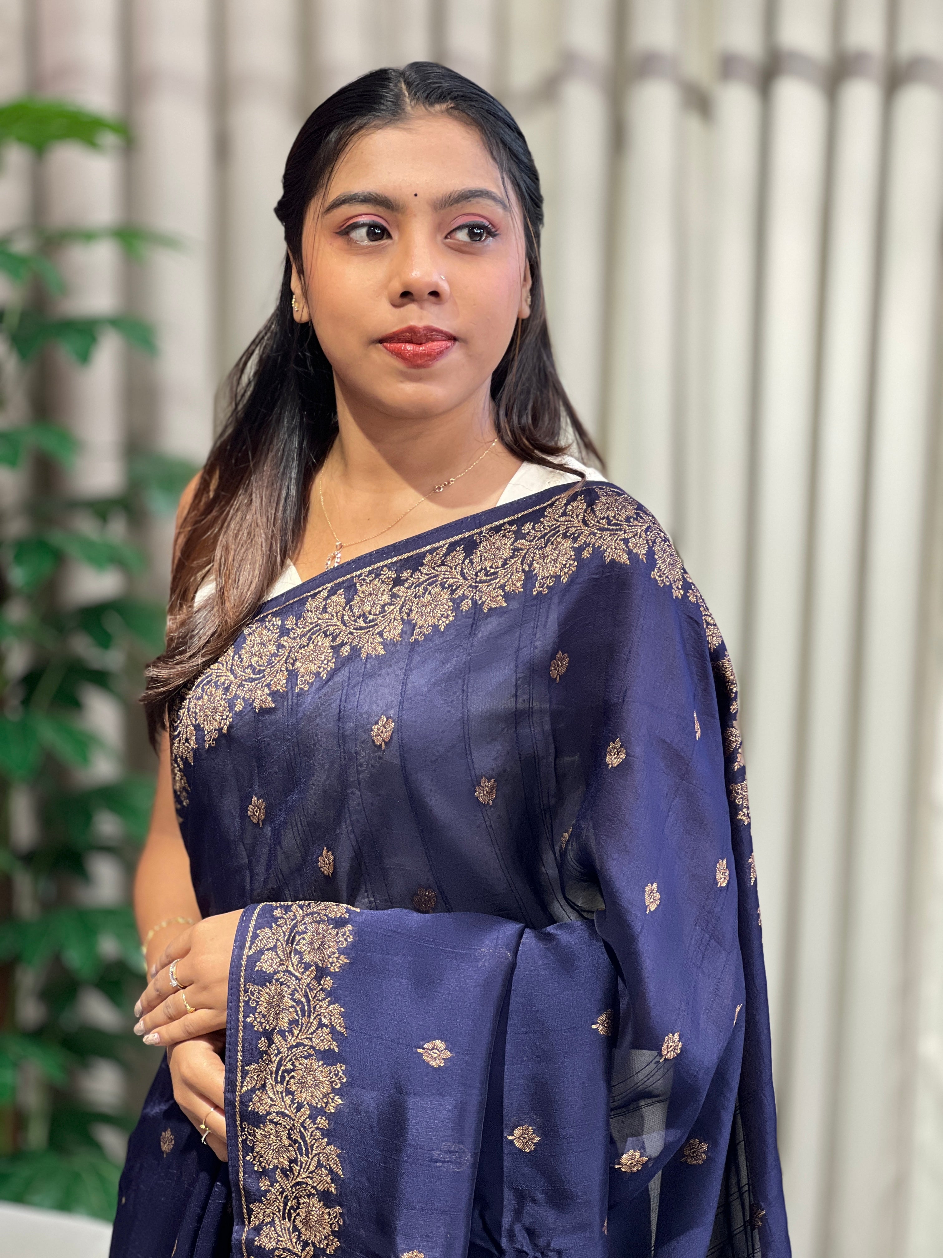 Banarasi Woven Semi Tussar Saree | YNG1175