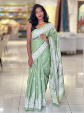 Paisley Printed Semi Tussar Saree | GAR151