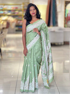 Paisley Printed Semi Tussar Saree | GAR151