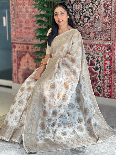Floral Digital Printed Supernet Kota Saree | KSD283