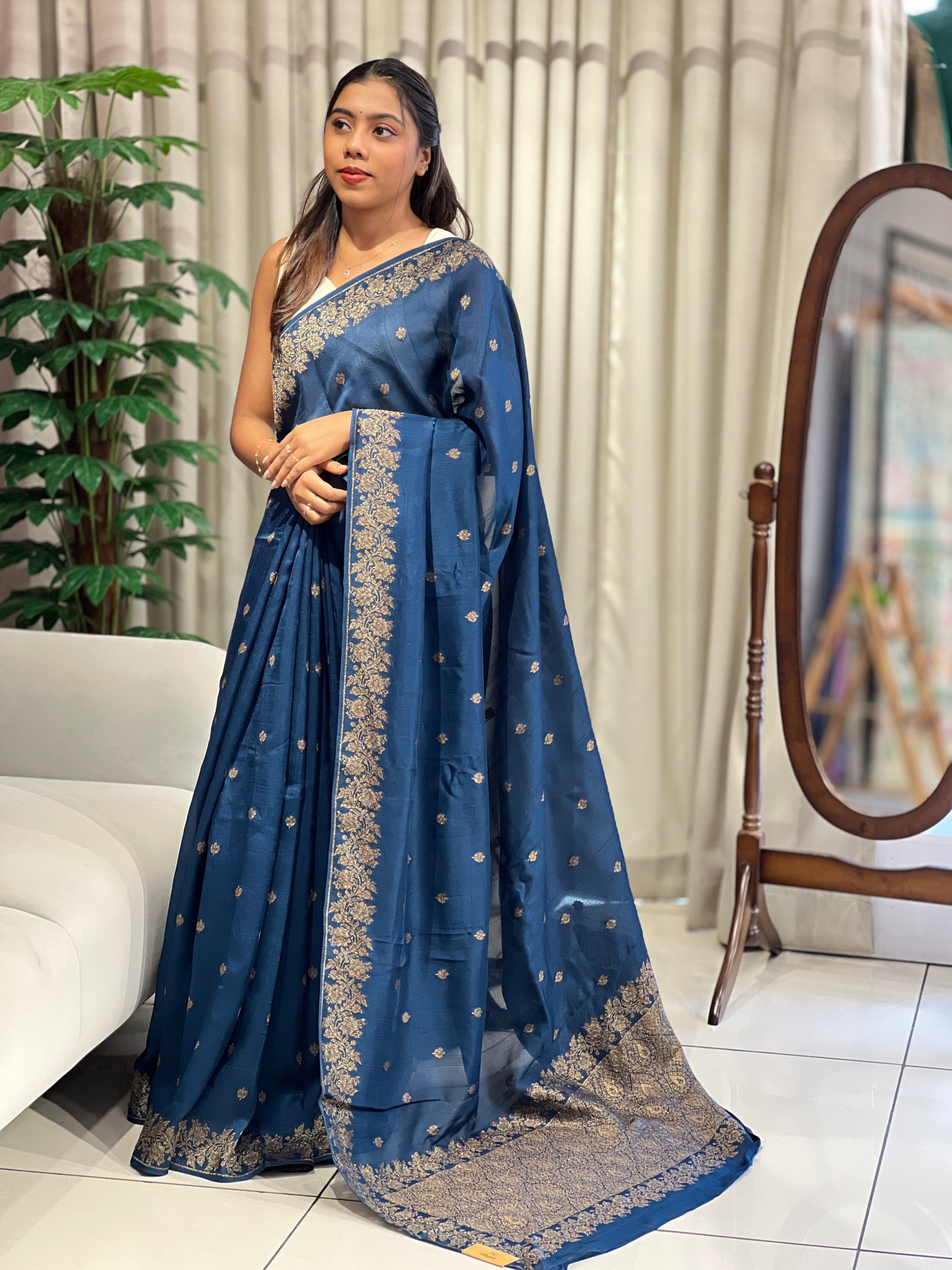 Banarasi Woven Semi Tussar Saree | YNG1170