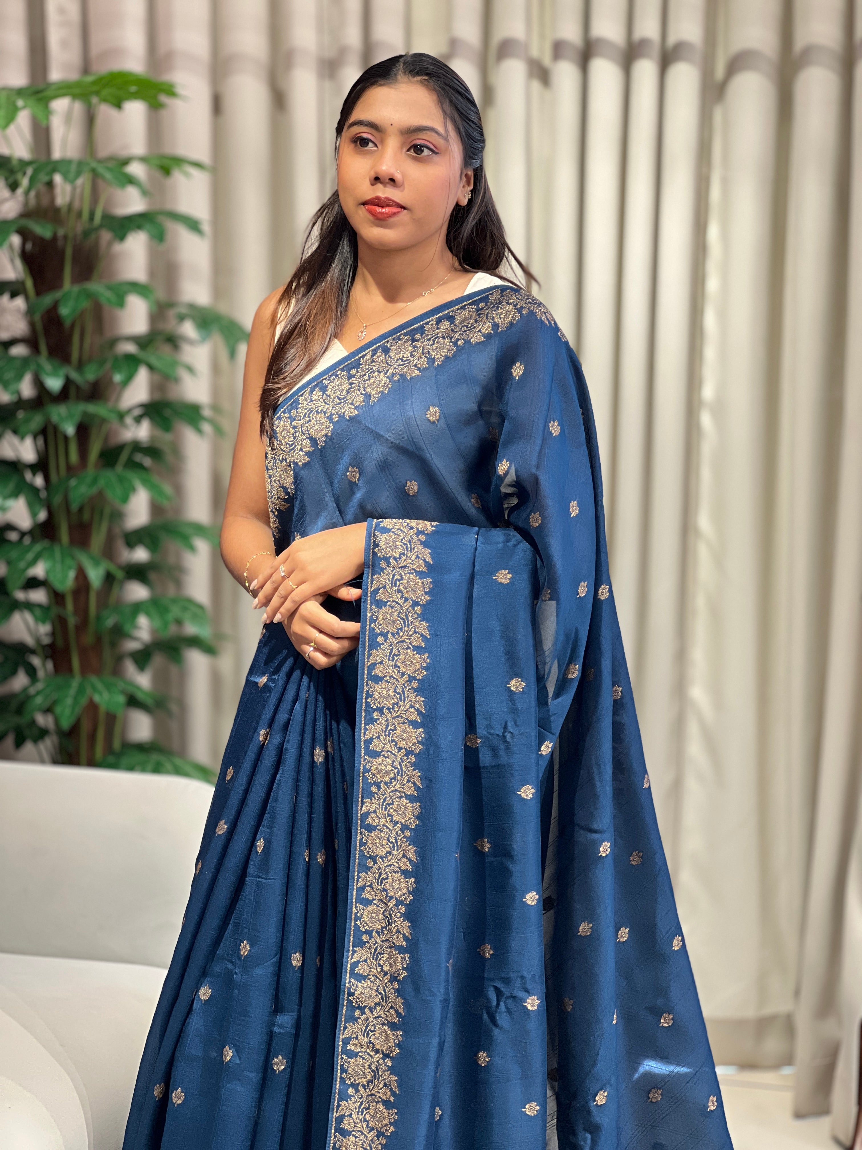 Banarasi Woven Semi Tussar Saree | YNG1170