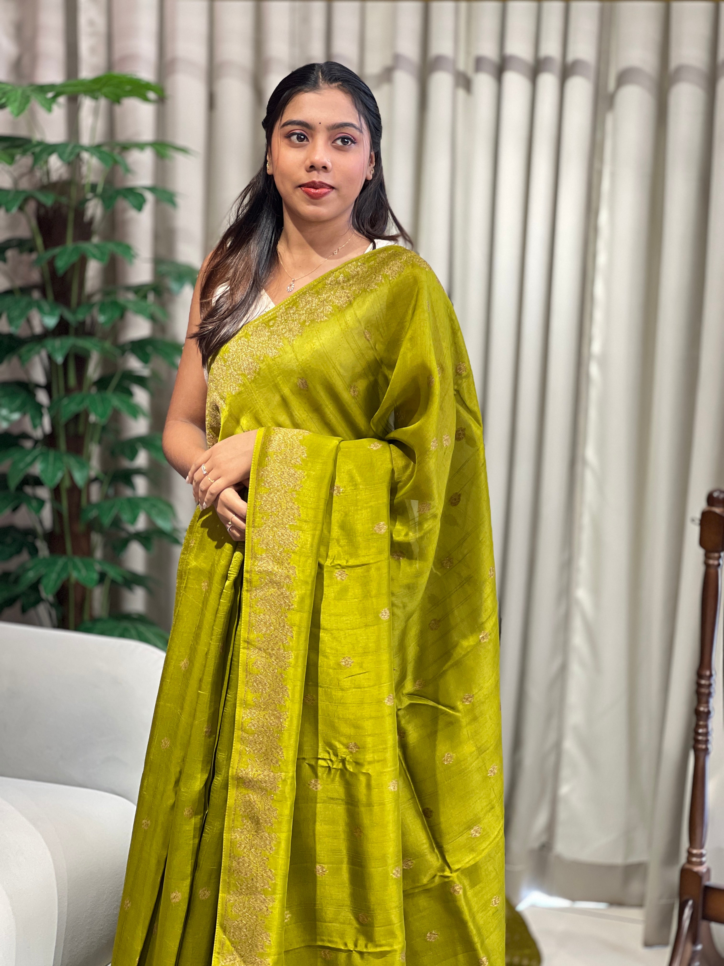 Banarasi Woven Semi Tussar Saree | YNG1178