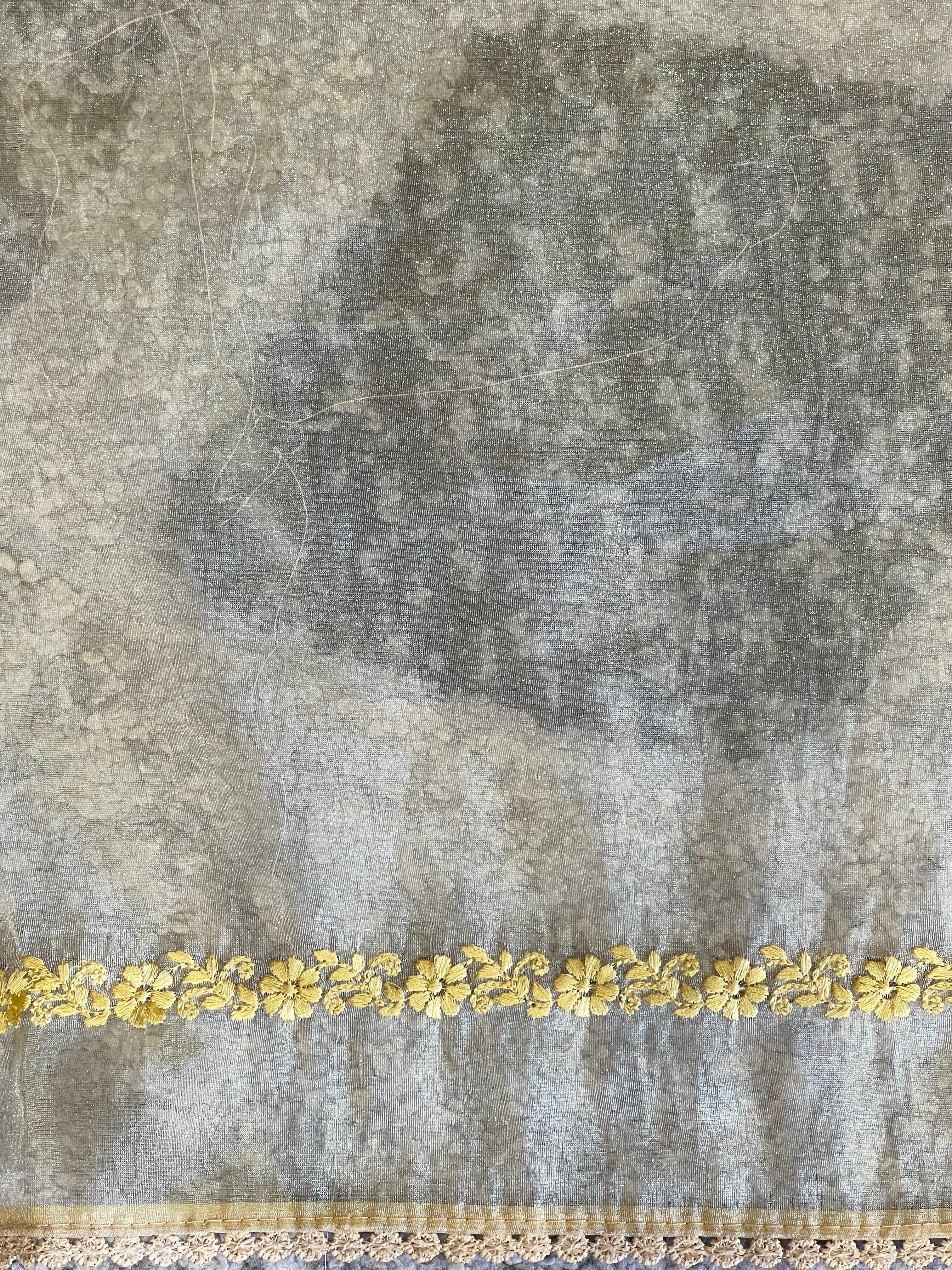 Floral Embroidery Detailed Organza Saree | BLD1862