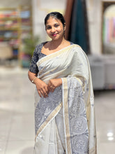 Thread Weaved Semi Tussar Saree | GAR148