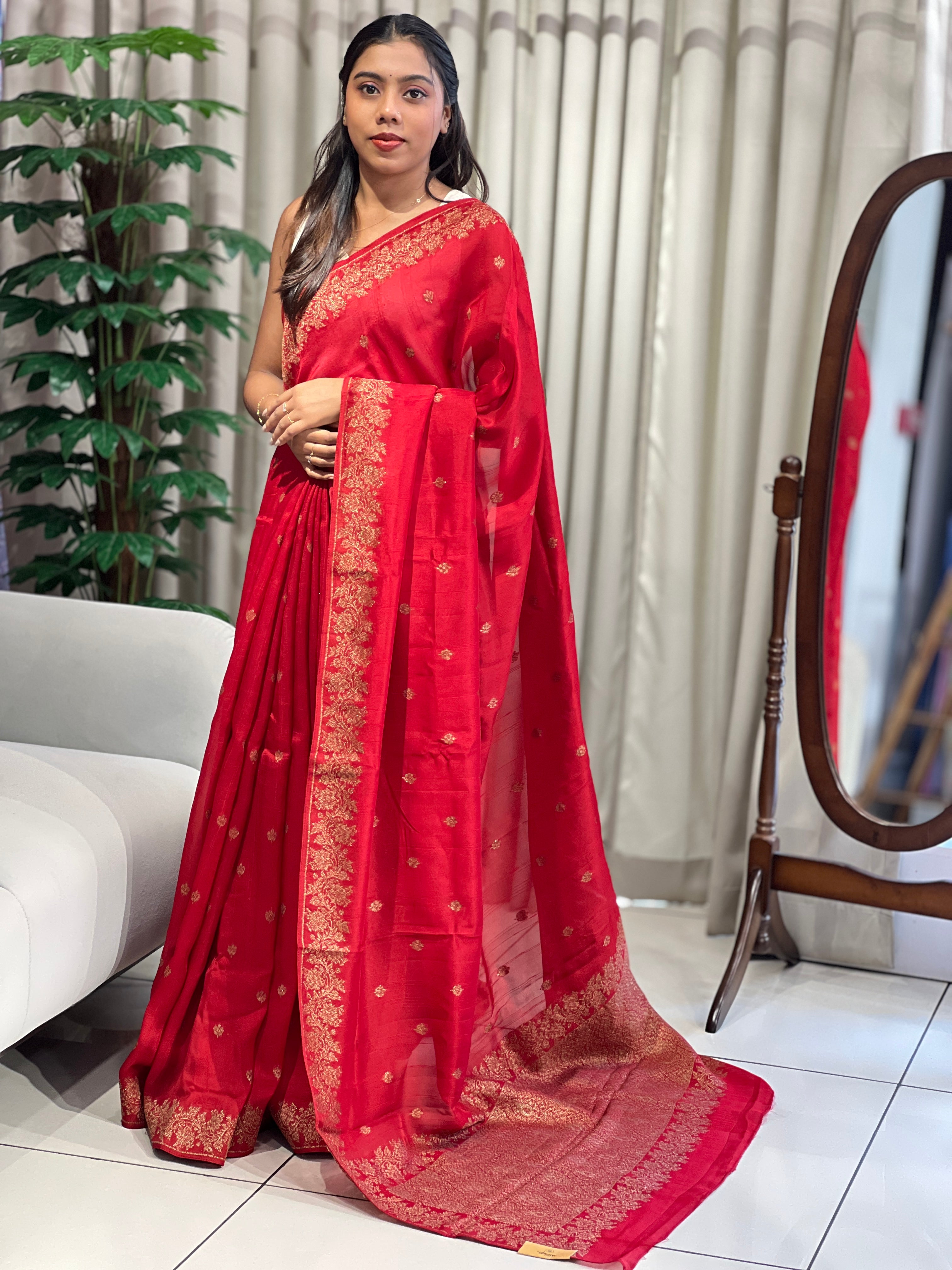 Banarasi Woven Semi Tussar Saree | YNG1172